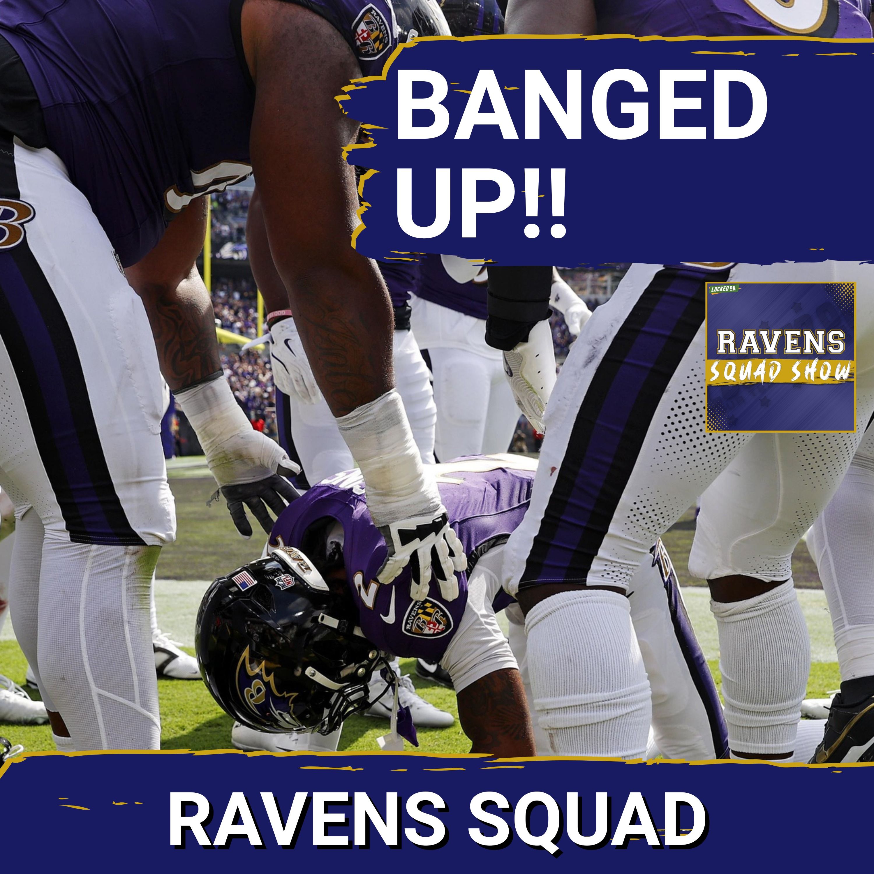 RAVENS SQUAD SHOW: Baltimore Ravens BANGED UP as they prepare for game against Houston Texans
