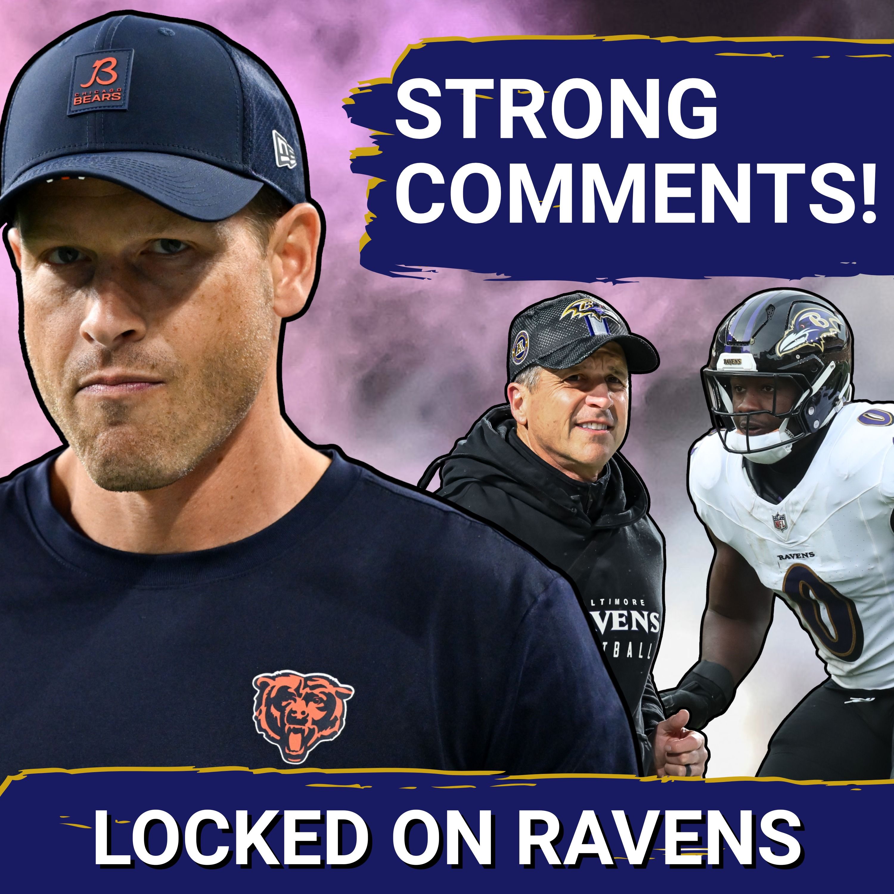 Bears HC SHARES STRONG OPINIONS on John Harbaugh, Roquan Smith, Baltimore Ravens get BIG injury news