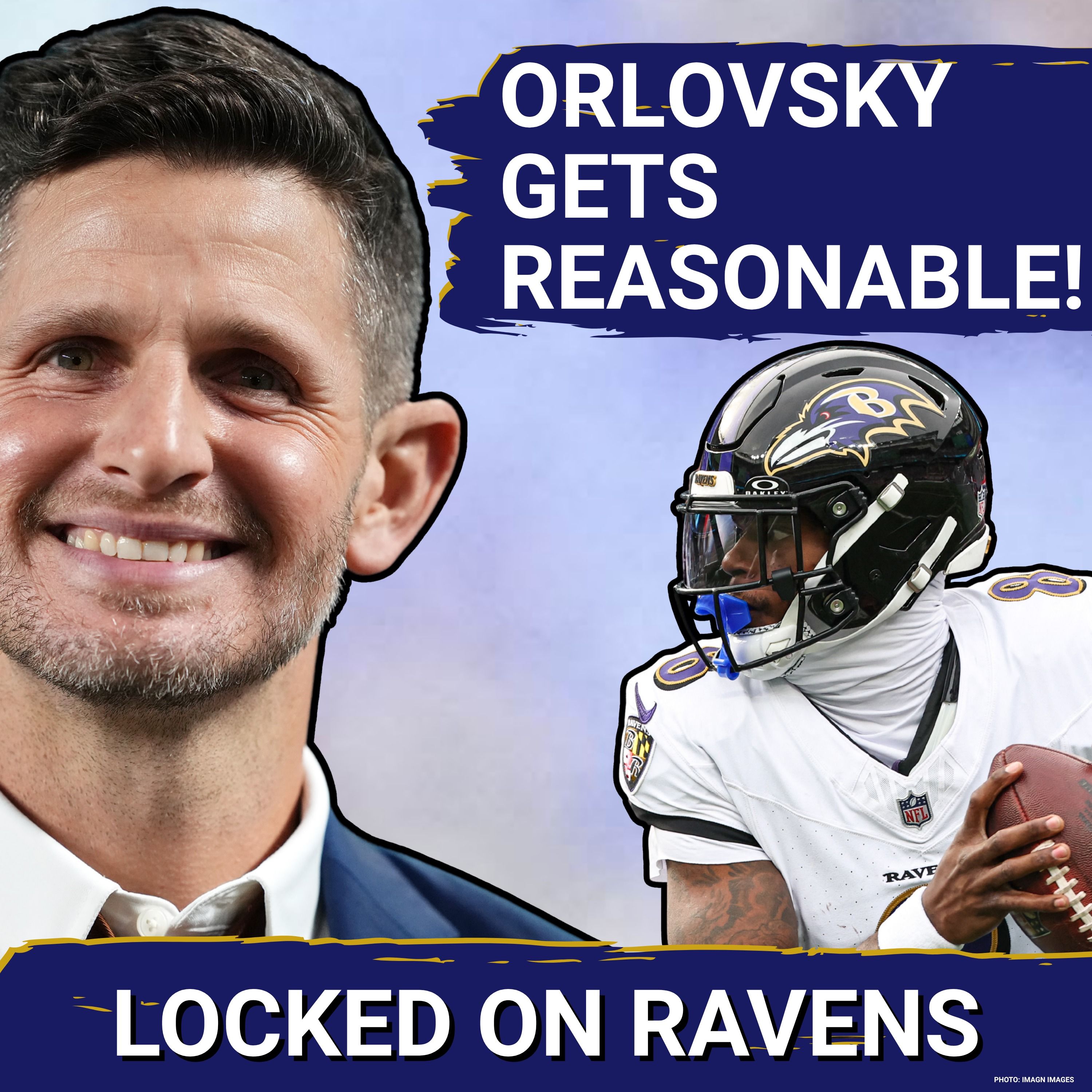 Dan Orlovsky GETS REASONABLE on Baltimore Ravens, busy weekend continues BIG Eric DeCosta offseason episode artwork