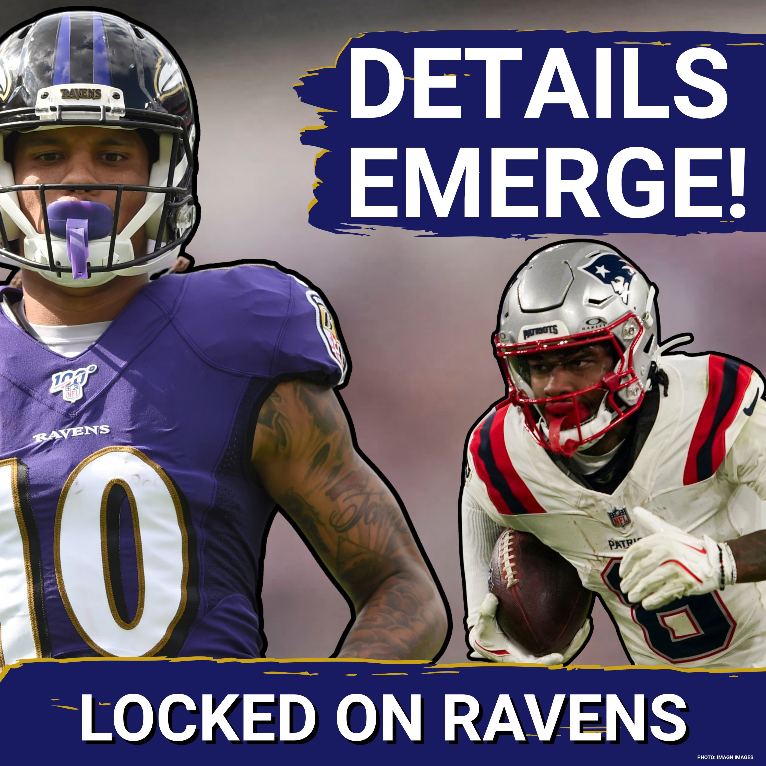 DETAILS REVEALED on Baltimore Ravens SURPRISE WR signing, Damien Woody STICKS UP for Lamar Jackson episode artwork