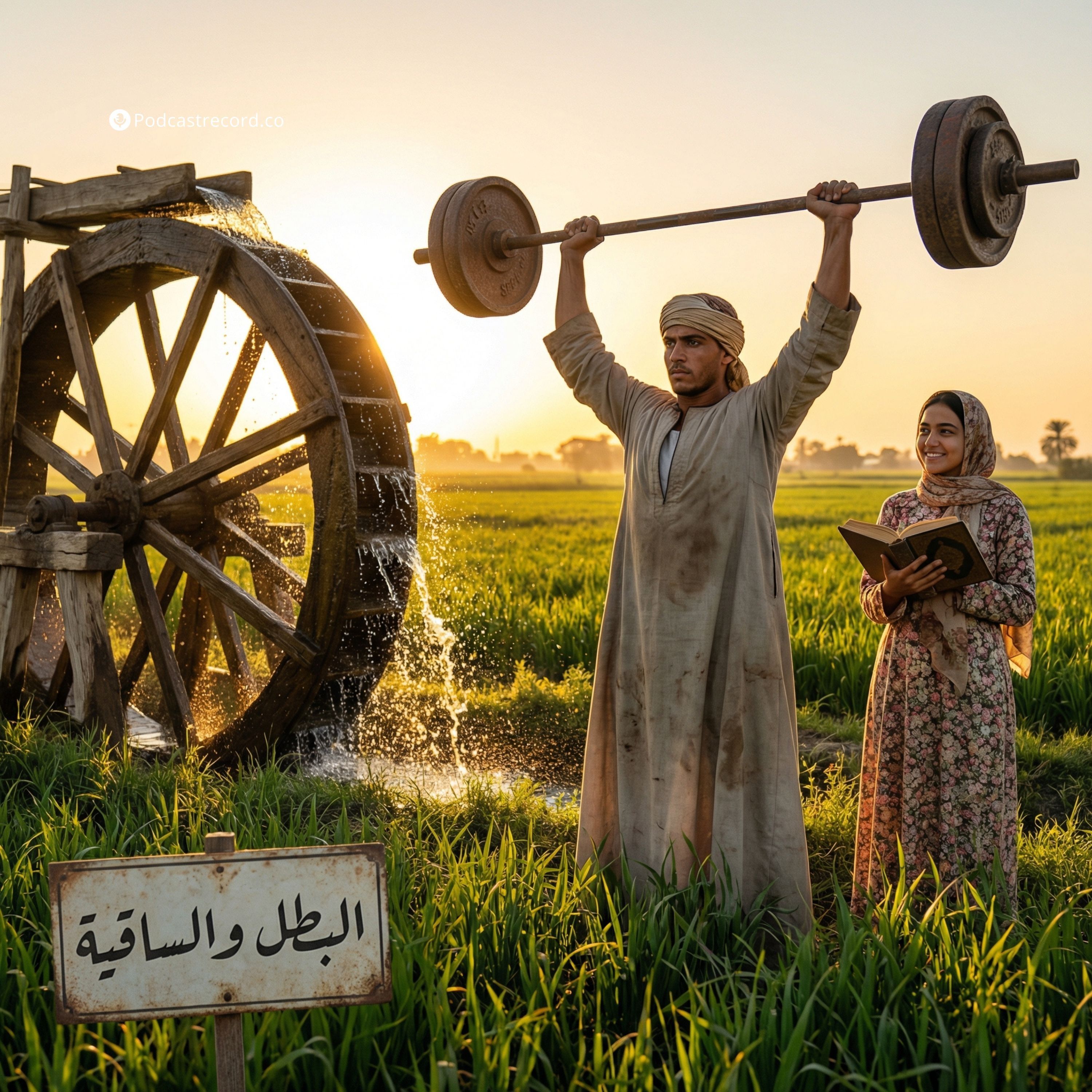 تمثيلية البطل والساقية