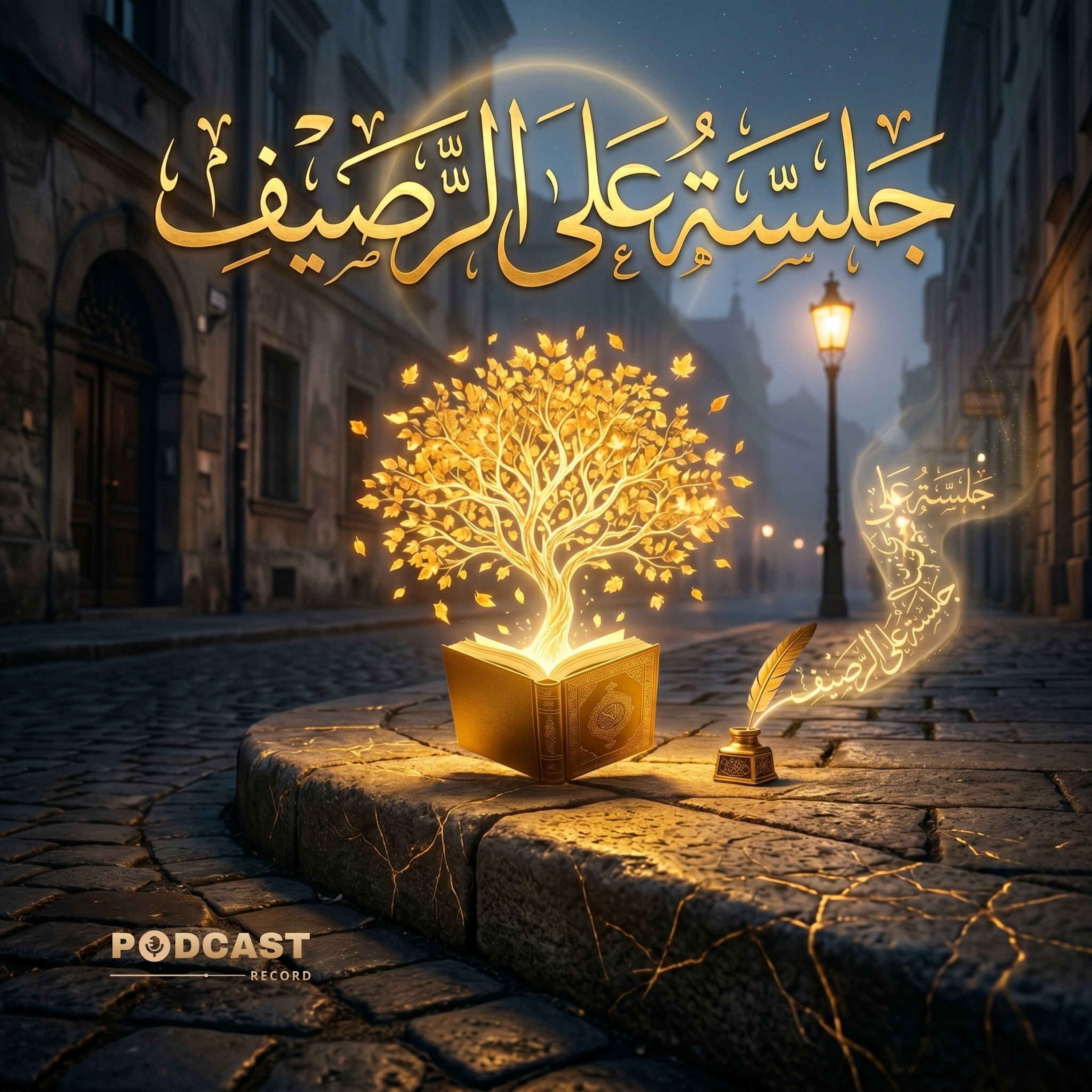 جلسة على الرصيف