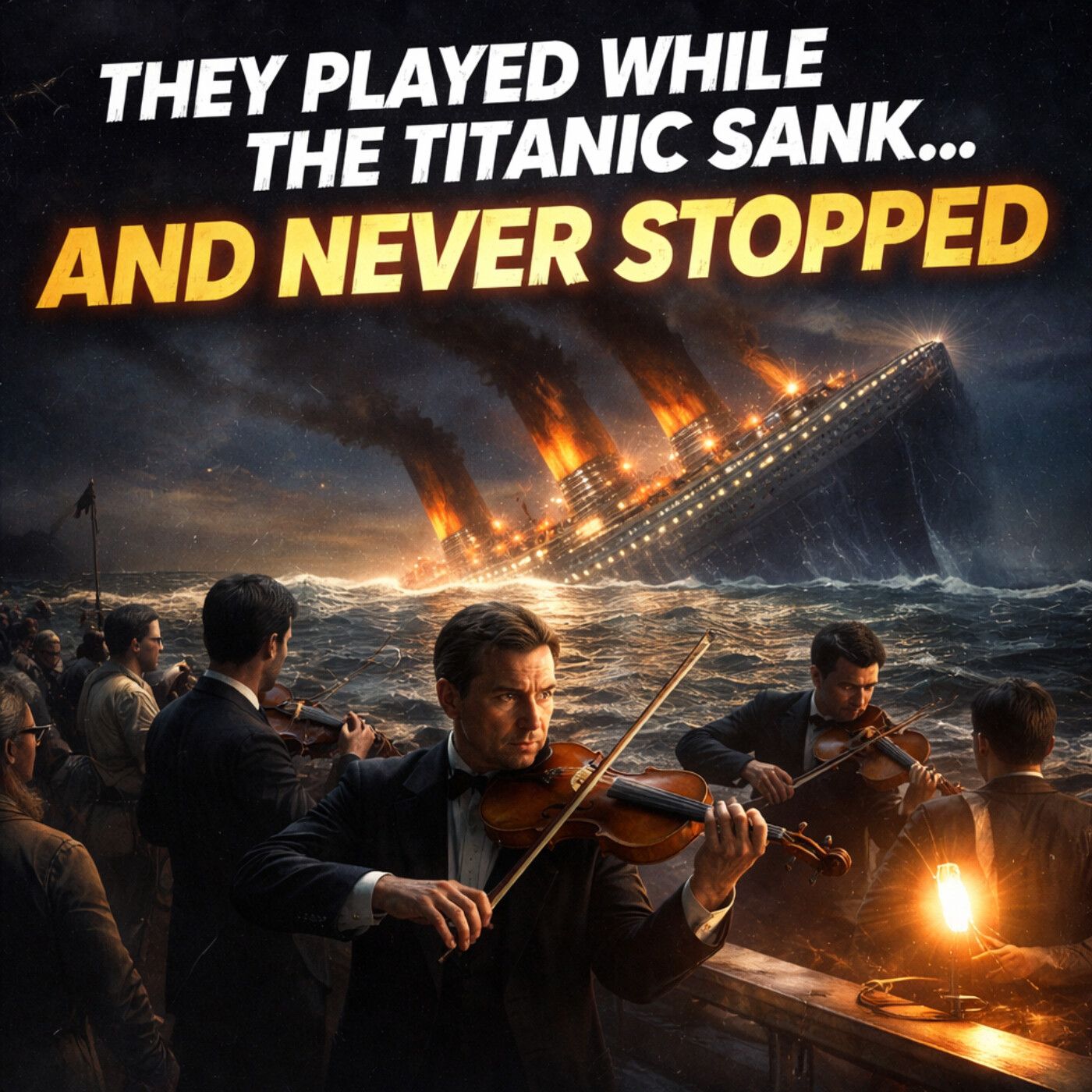 “They Played While the Titanic Sank… and Never Stopped”