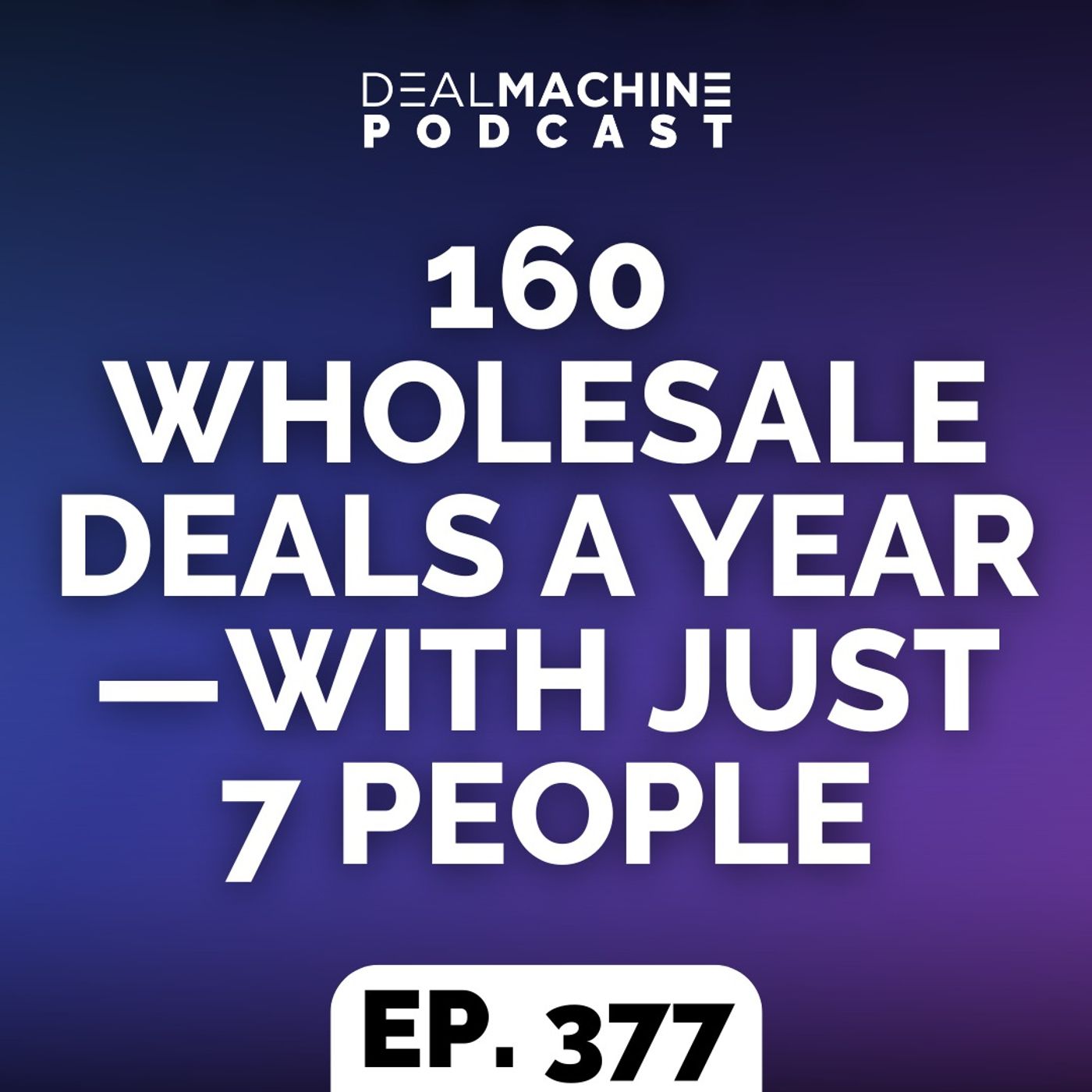 377: 160 Wholesale Deals A Year—With Just 7 People