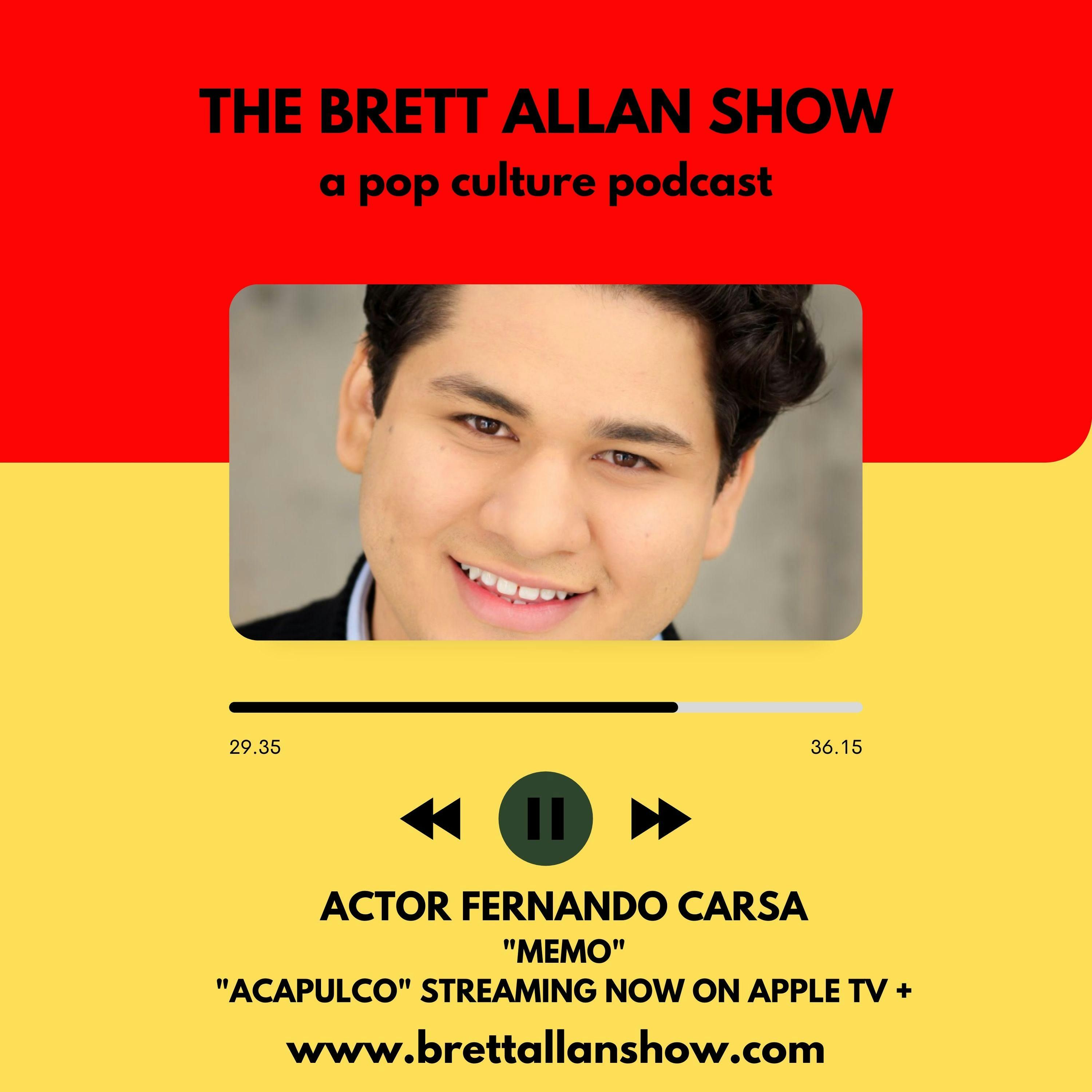 Actor Fernando Carsa Talks "Acapulco" and His Character "Memo" | Streaming Now On Apple TV +