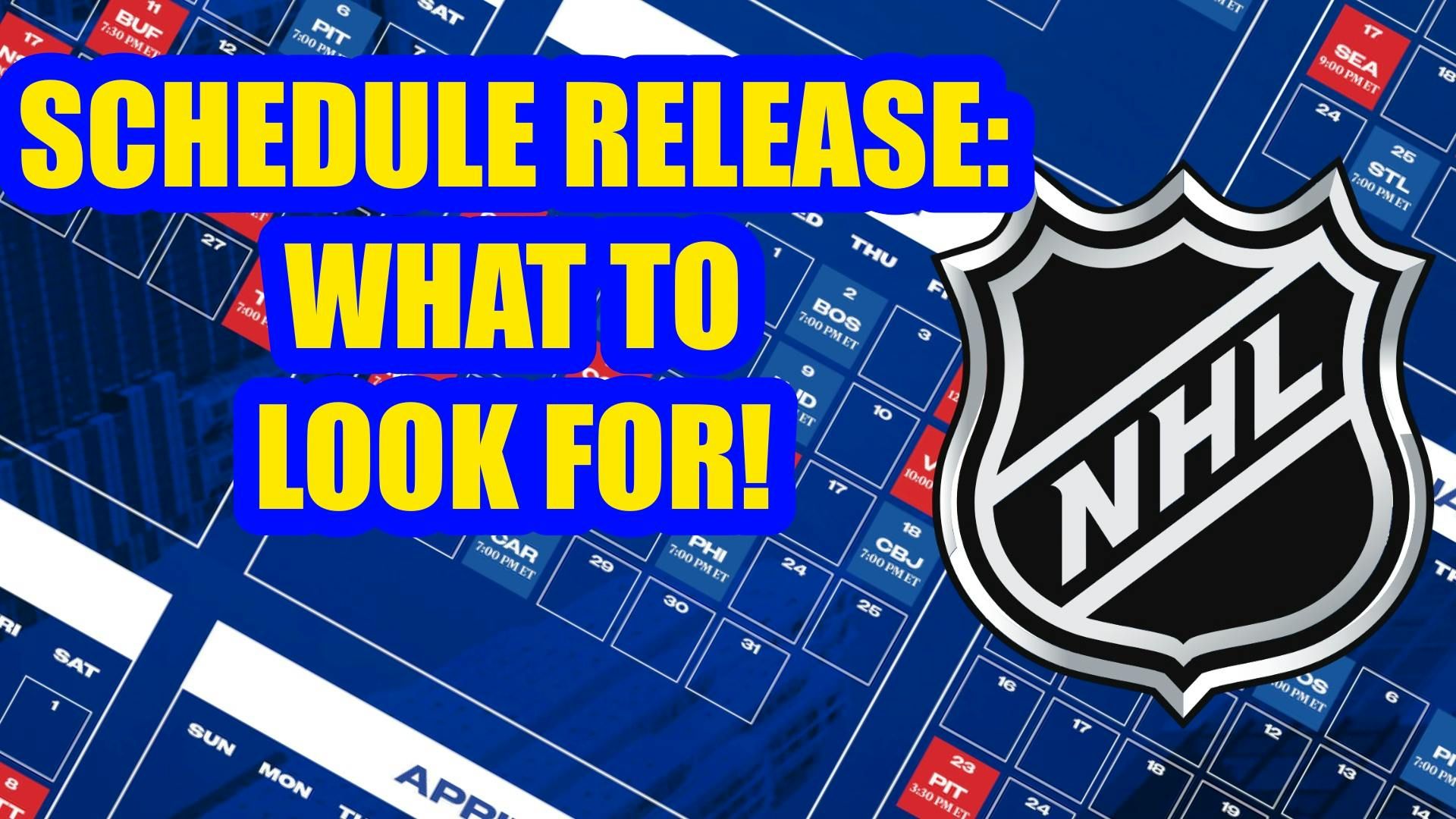 NHL Schedule Release | What to Look For and NHL Bar Talk episode artwork