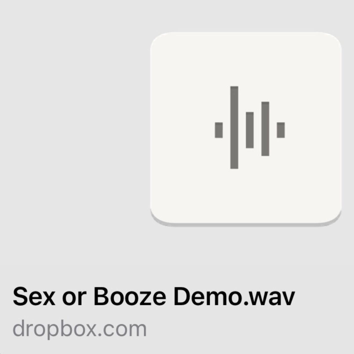 sex or booze