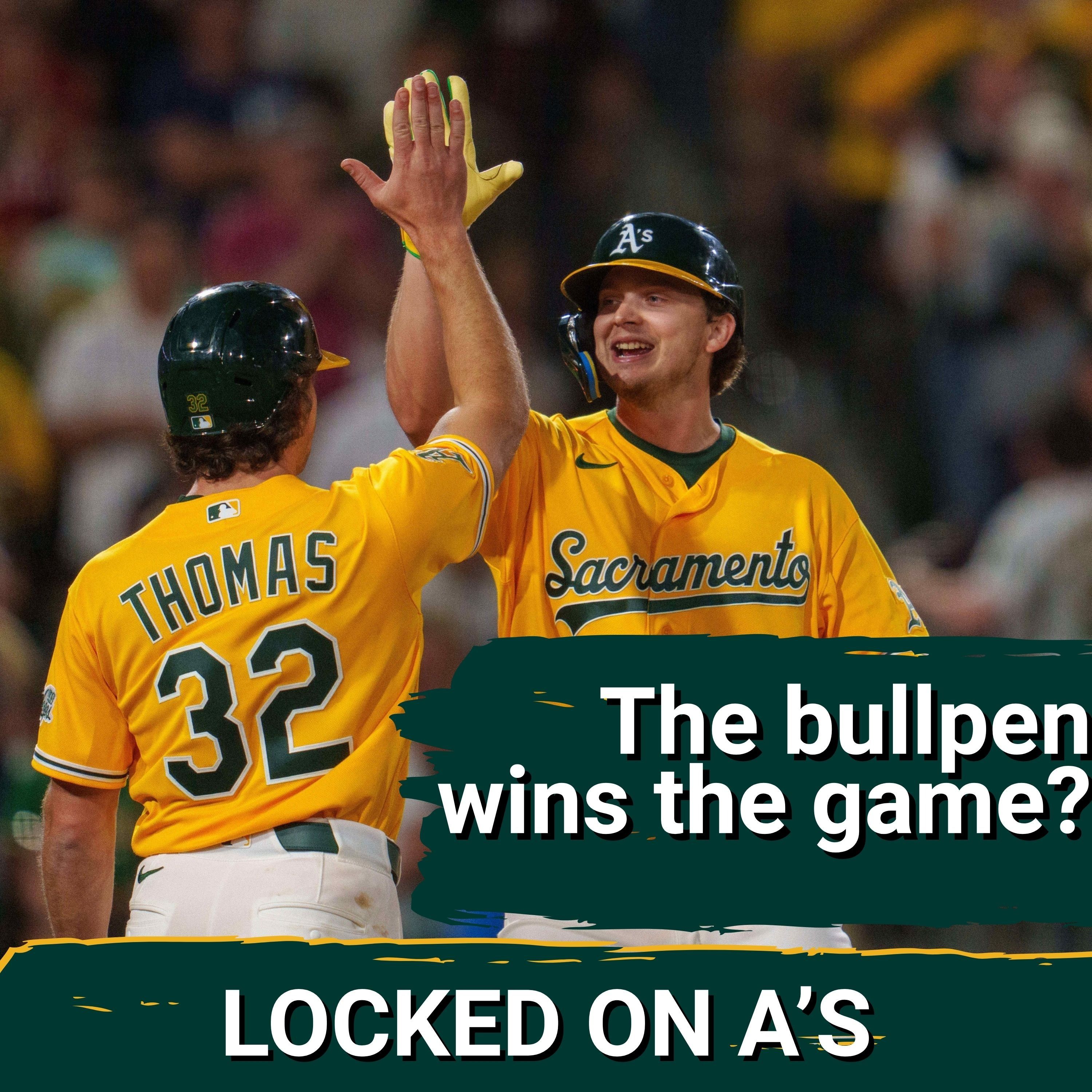 FEELIN’ GOOD: A’s bullpen STEALS the show, Kurtz, Thomas, and Soderstrom seal extra innings win episode artwork