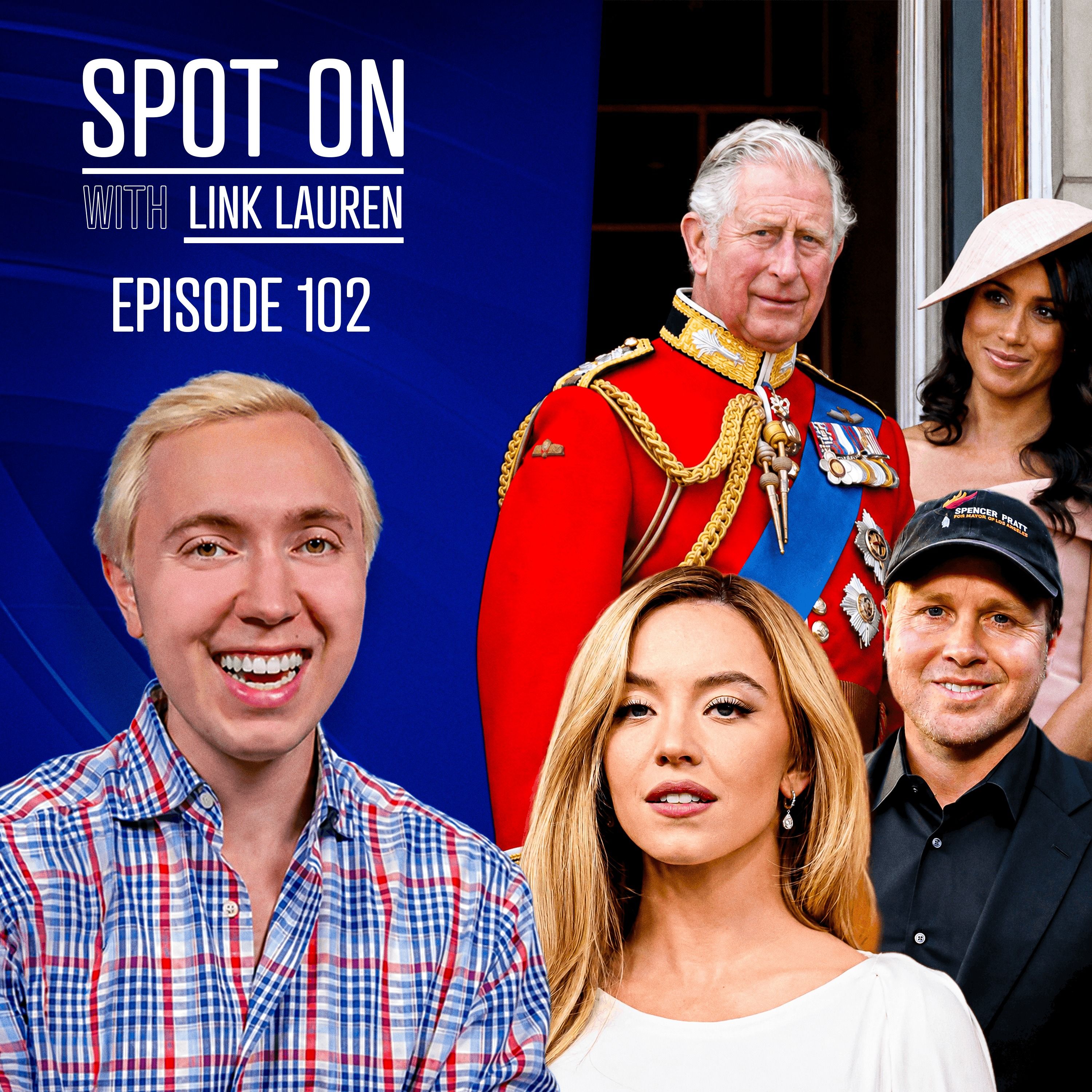 Meghan and Harry's Tense King Charles Reunion, Brad Pitt's Rock Bottom, and Sydney Sweeney Backlash episode artwork