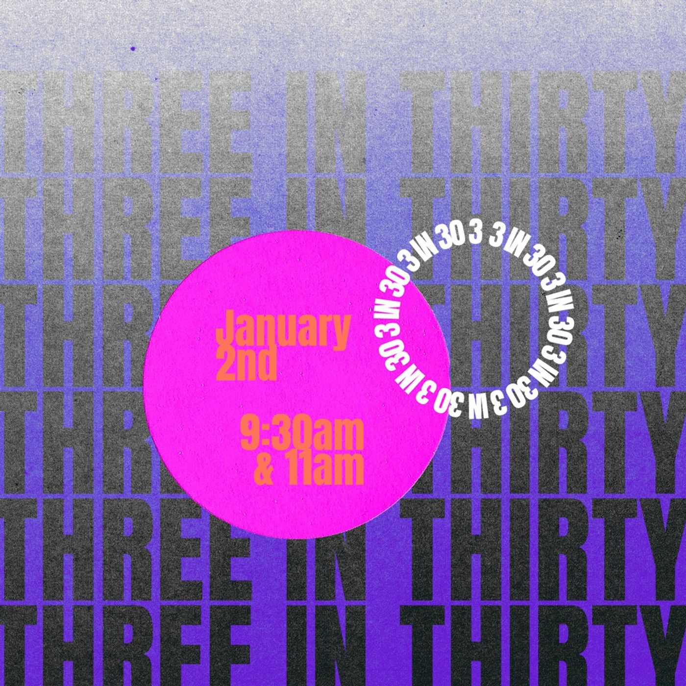 3 in 30 | Ann Albin, Kevin Turner, and JB Ramos