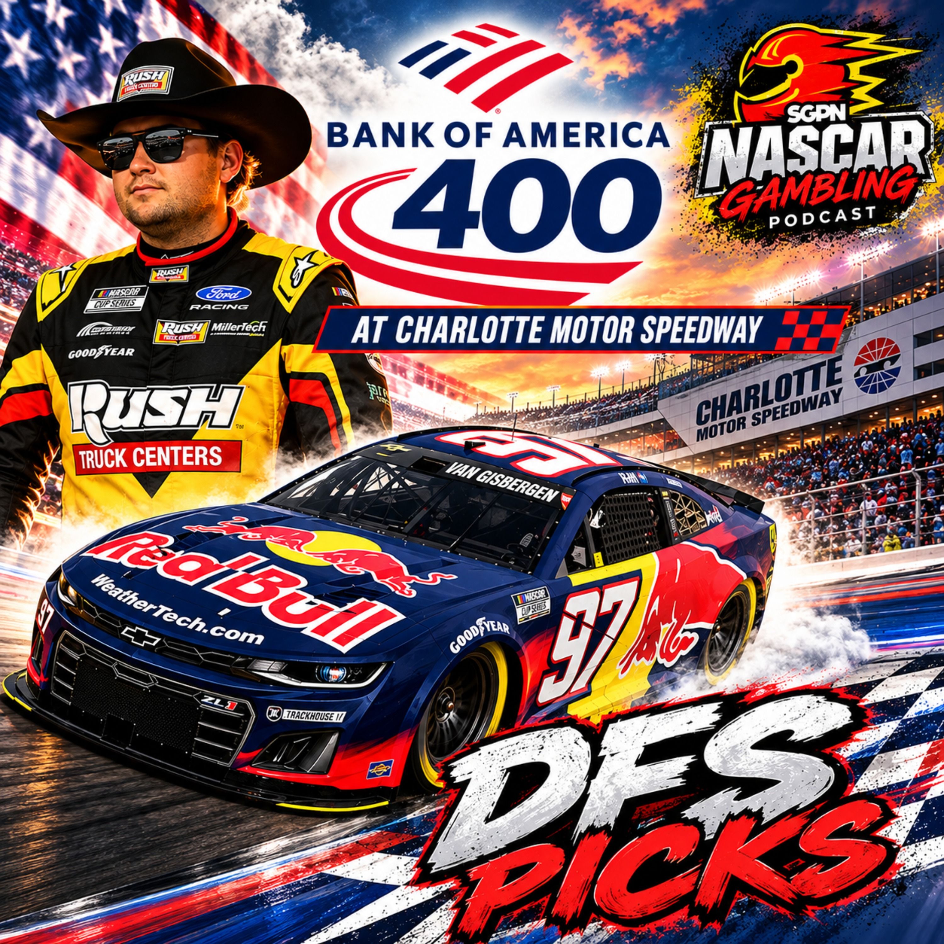 Bank of America 400 DFS Picks 2026 I NASCAR Gambling Podcast (Ep. 882)