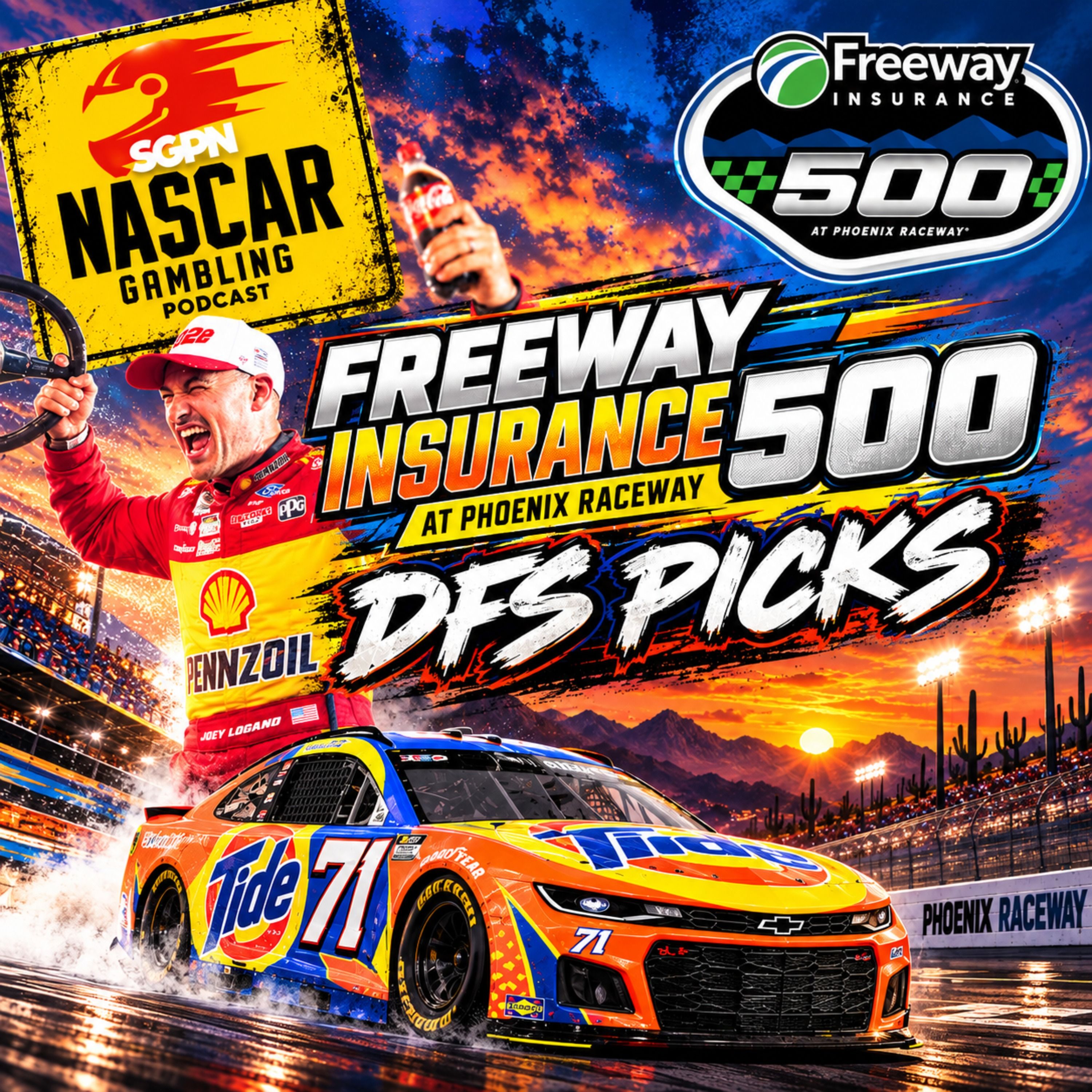 Freeway Insurance 500 DFS Picks 2026 I NASCAR Gambling Podcast (Ep. 886)