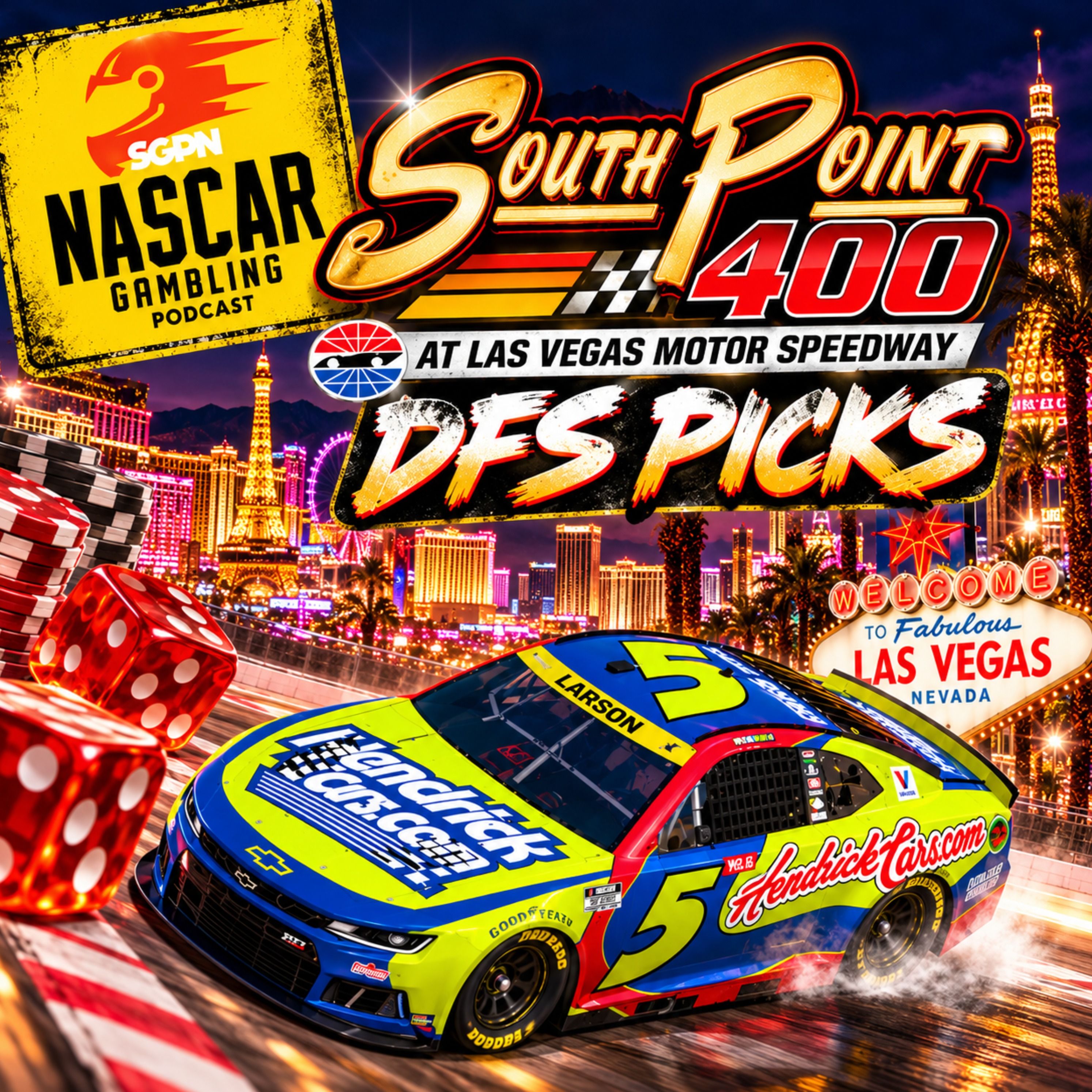 South Point 400 DFS Picks 2026 I NASCAR Gambling Podcast (Ep. 878)