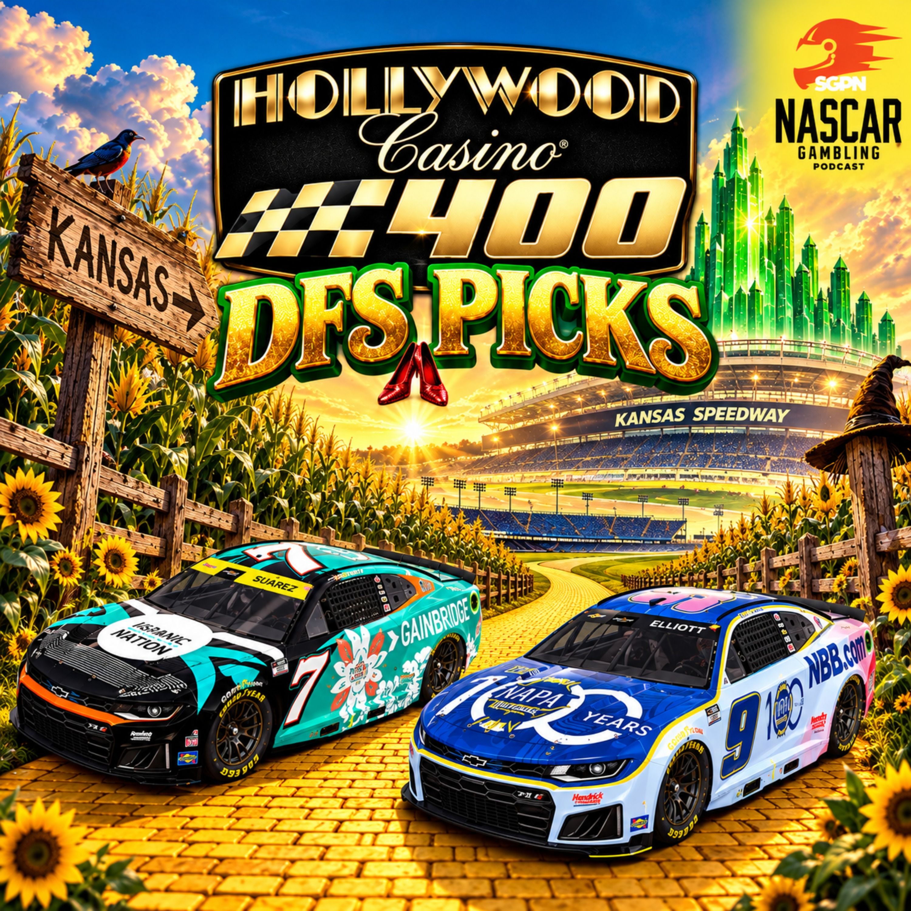 Hollywood Casino 400 DFS Picks 2026 I NASCAR Gambling Podcast (Ep. 874) episode artwork