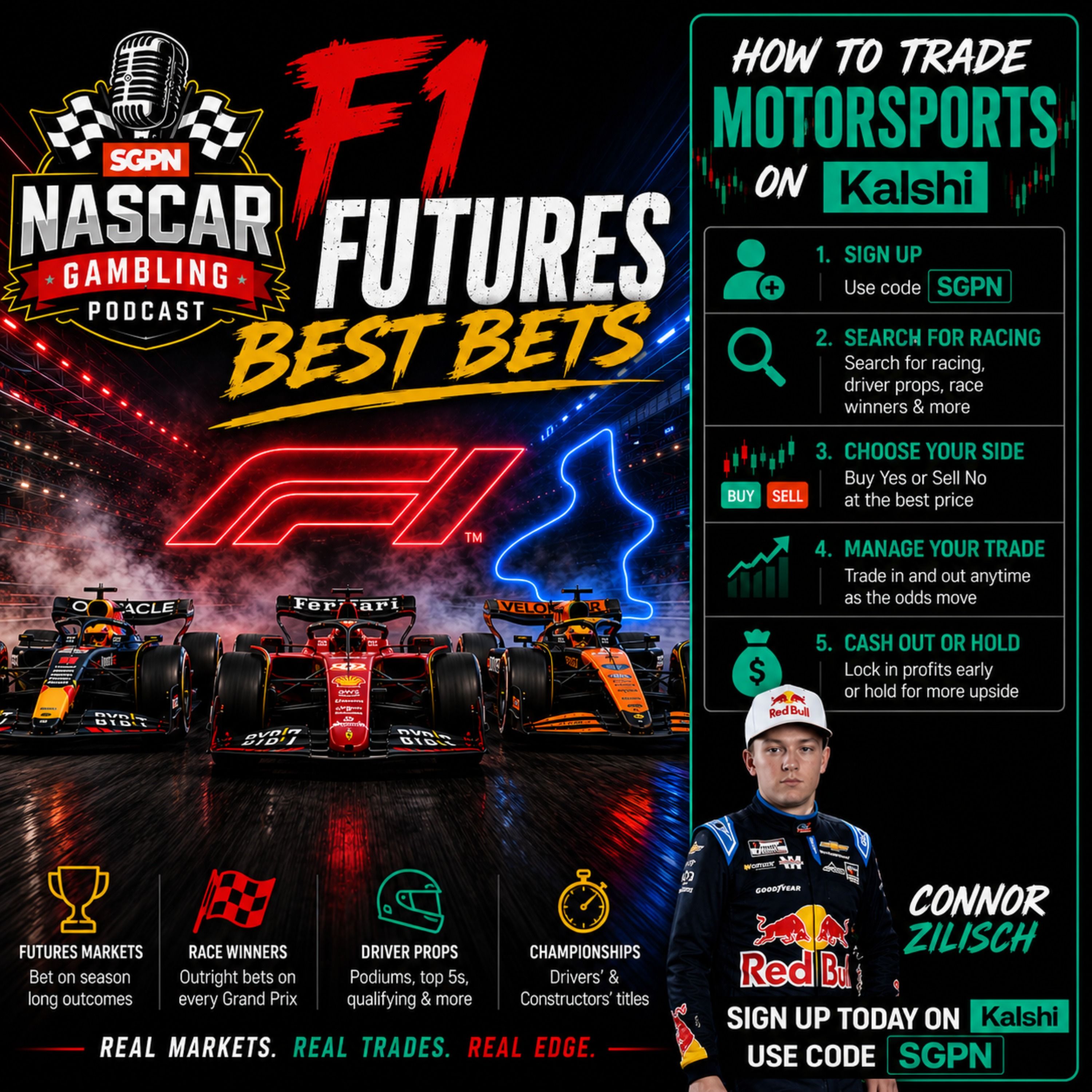 Formula 1 Championship 2026 Update I NASCAR Gambling Podcast (Ep. 843)