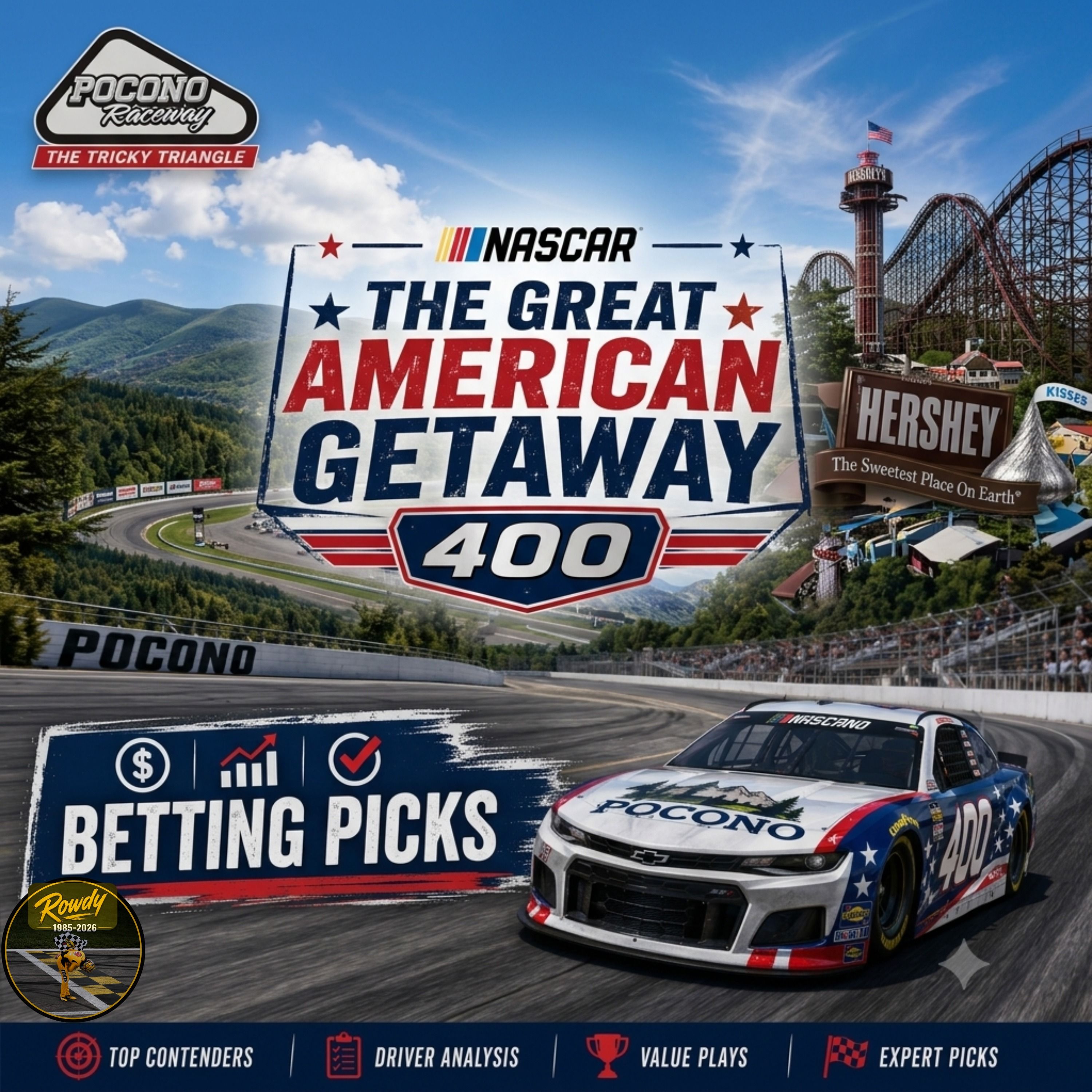 Great American Getaway 400 Betting Picks 2026 (Ep. 811) episode artwork