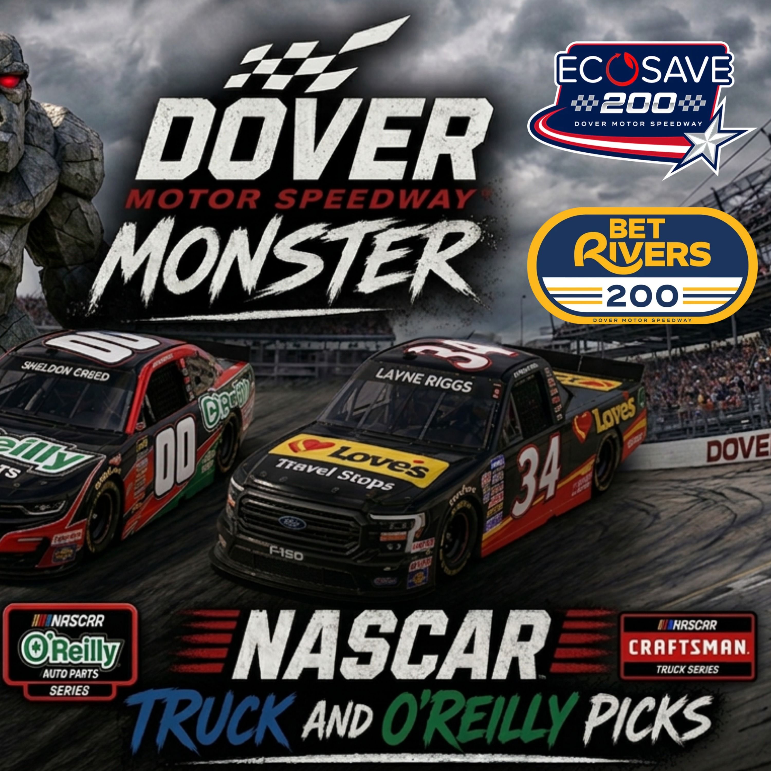 NASCAR Dover Trucks & O'Reilly Series Betting Picks 2026 I NASCAR Gambling Podcast (Ep. 795)