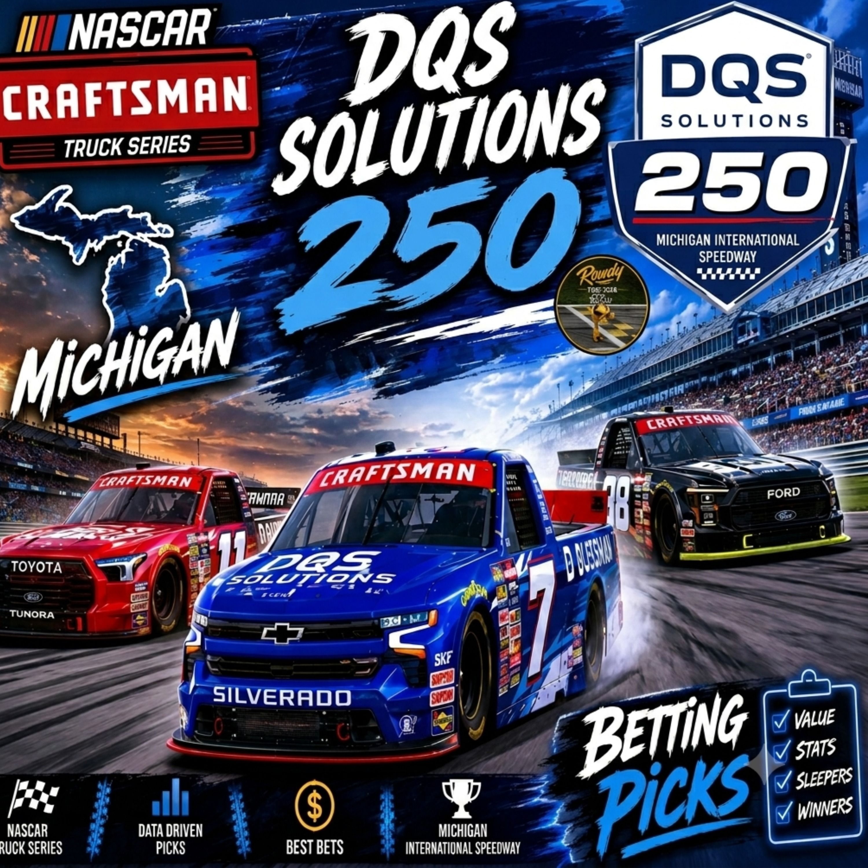 DQS Solutions & Staffing 250 Betting Picks 2026 I NASCAR Gambling Podcast (Ep. 808)