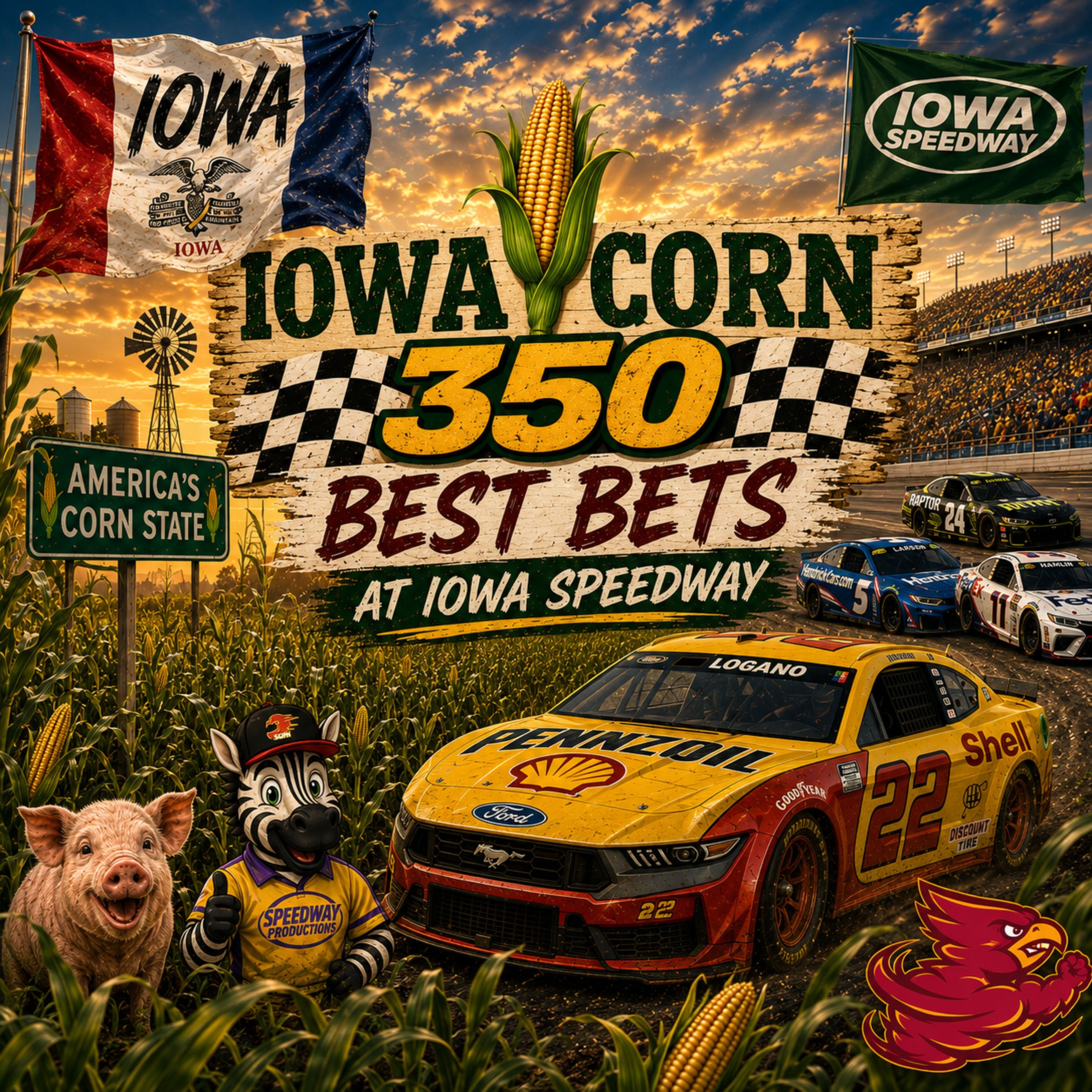Iowa Corn 350 Betting Picks 2026 I NASCAR Gambling Podcast (Ep. 844) episode artwork