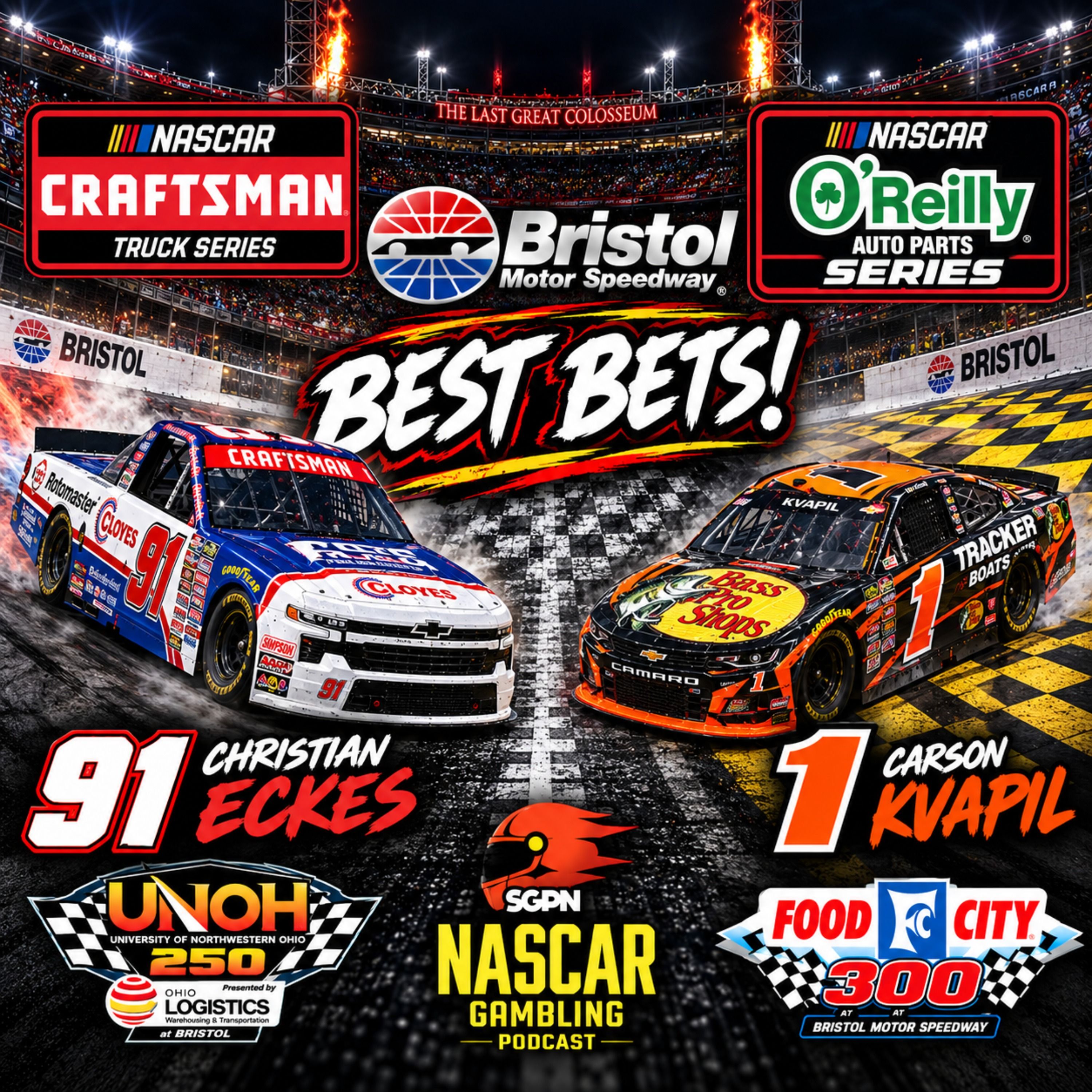 UNOH 250 & Food City 300 Betting Picks 2026 I NASCAR Gambling Podcast (Ep. 869) episode artwork