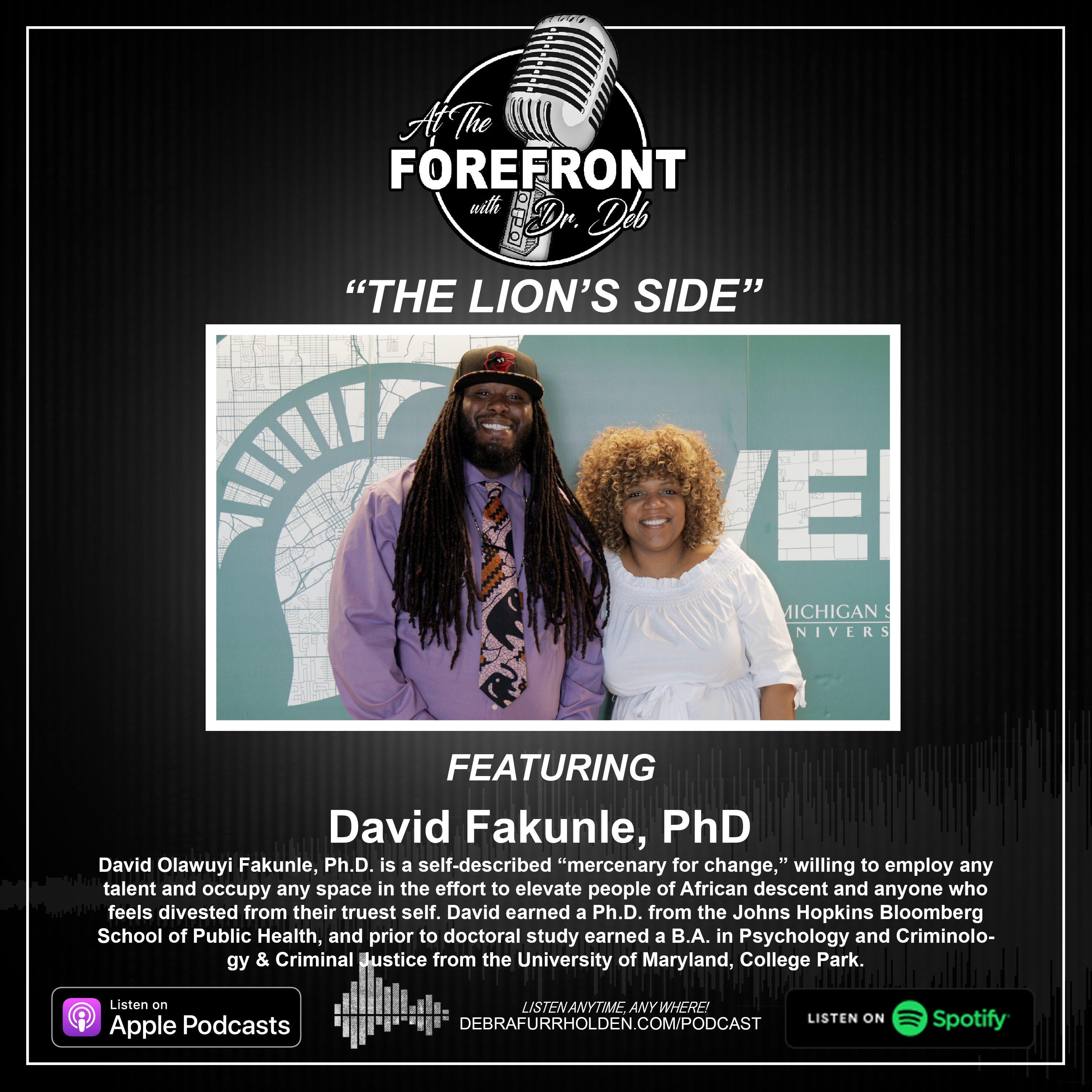 The Lion’s Side: The Utilization of Art for the Transformation in Health featuring Dr. David Fakunle