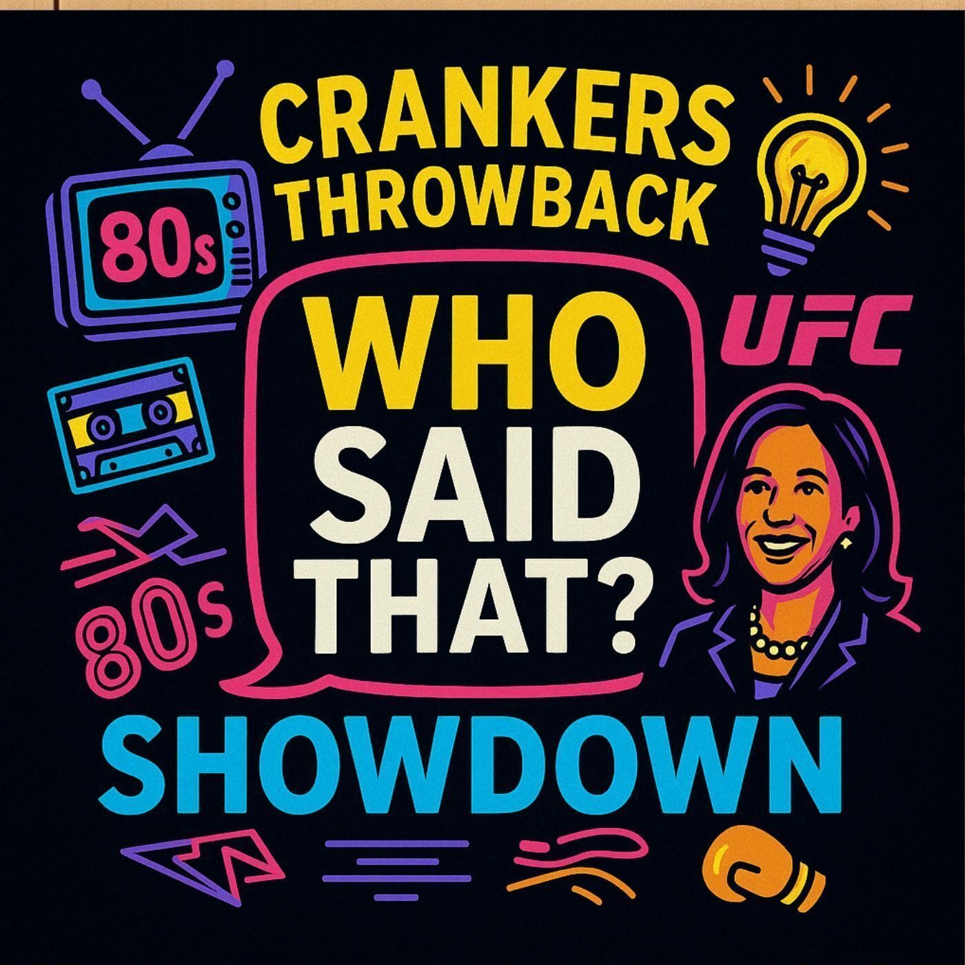🎙️ Crankers Throwback Showdown: “Who Said That?” 80s/90s Edition, Kamala’s New Gig, Kentucky Innovation & UFC Chaos!