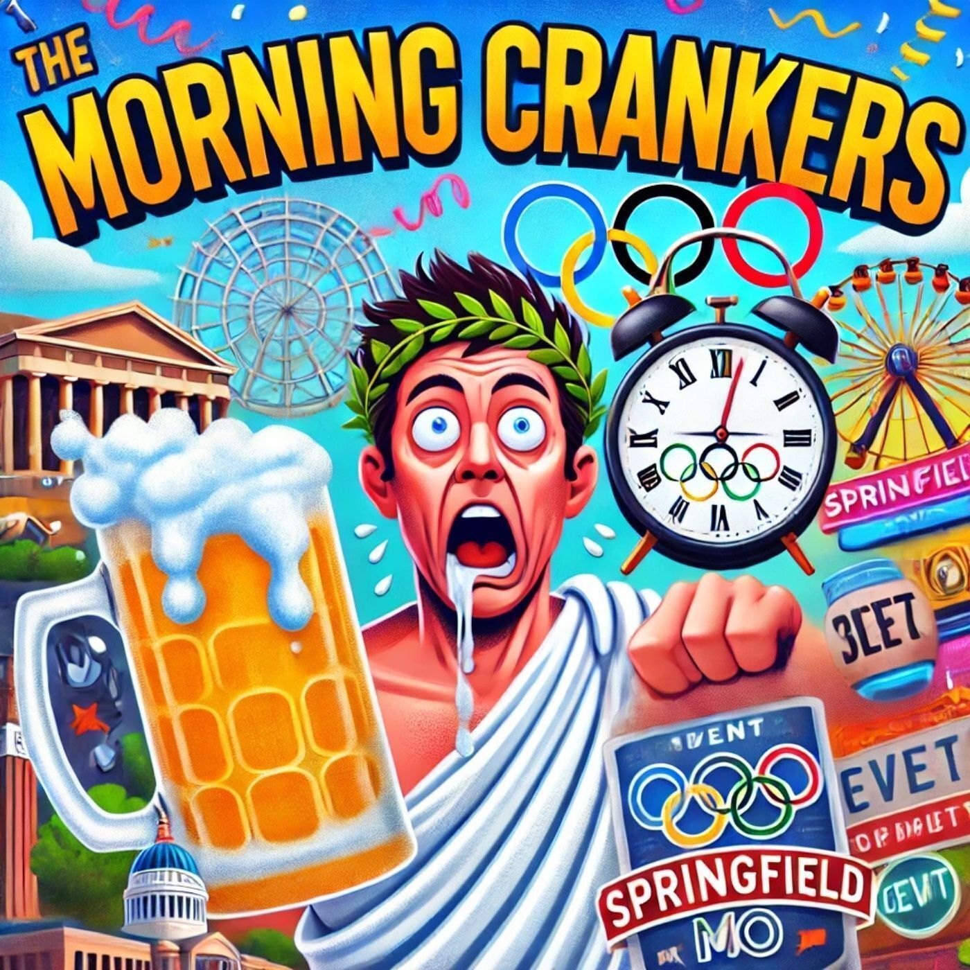 Time-Traveling Weirdness, Beer Olympics & Springfield Fun episode artwork