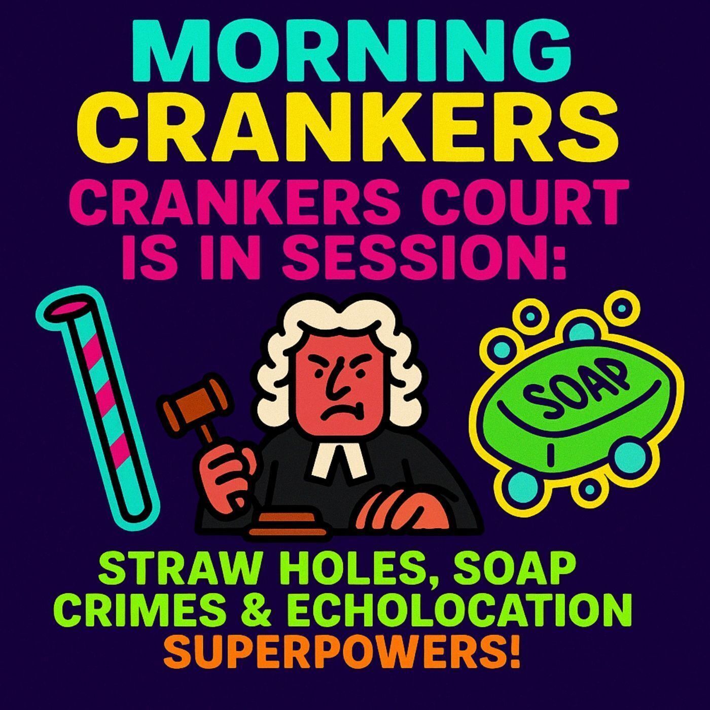 Crankers Court Is in Session: Straw Holes, Soap Crimes & Echolocation Superpowers! episode artwork