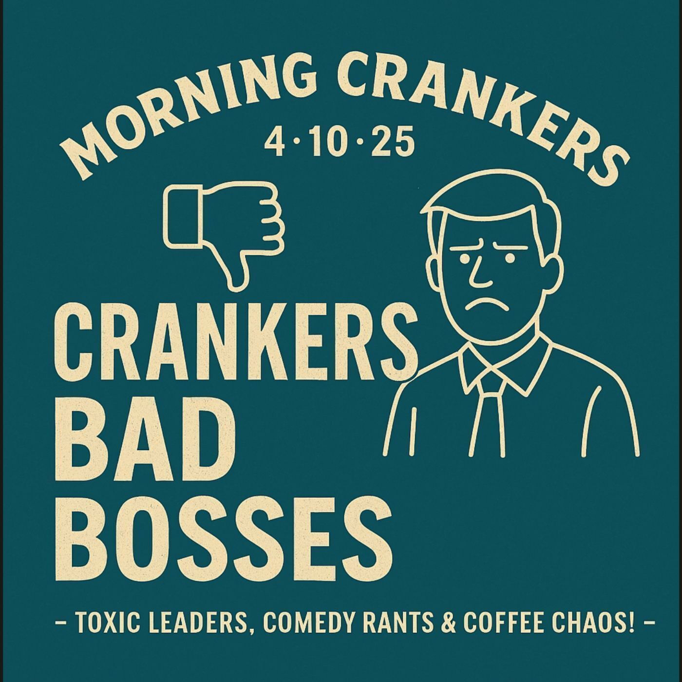 "Crankers Bad Bosses – Toxic Leaders, Comedy Rants & Coffee Chaos!" episode artwork
