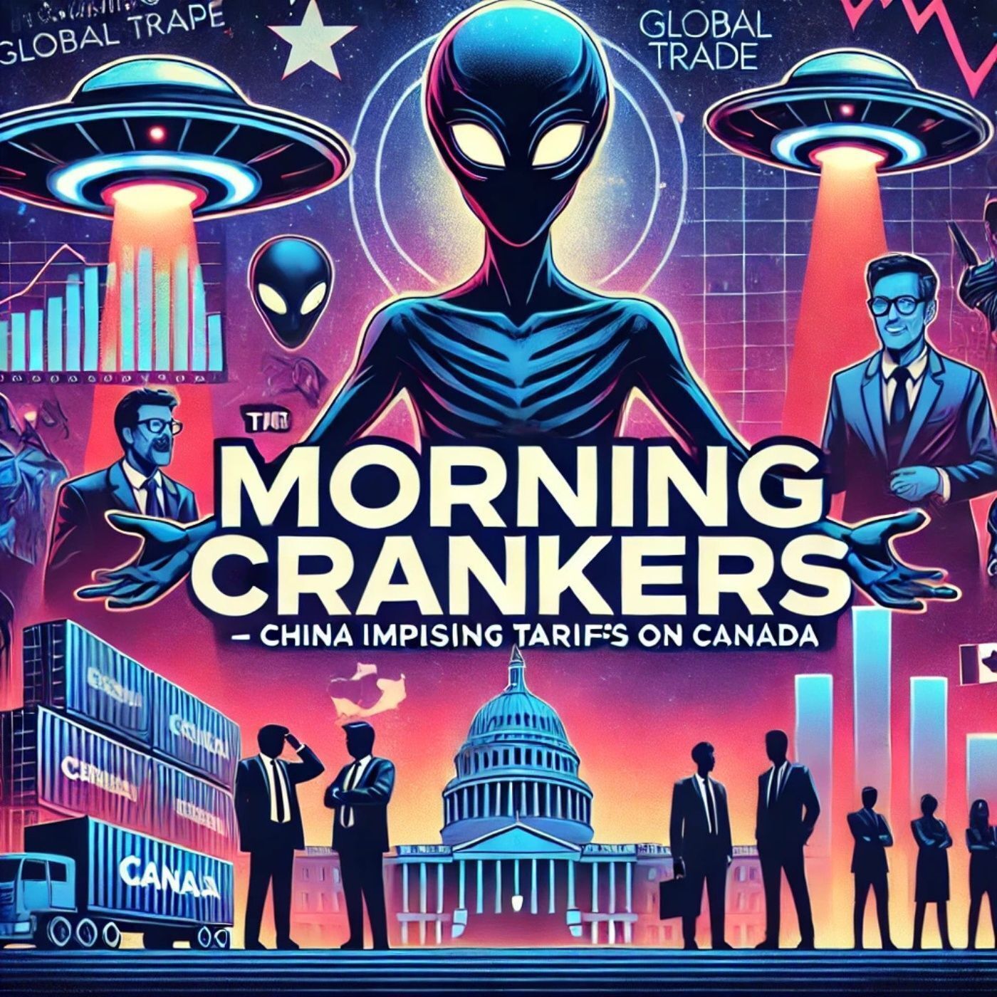 Aliens Confirmed? 34 Politicians Speak Out, China’s Tariffs on Canada & More | Morning Crankers episode artwork