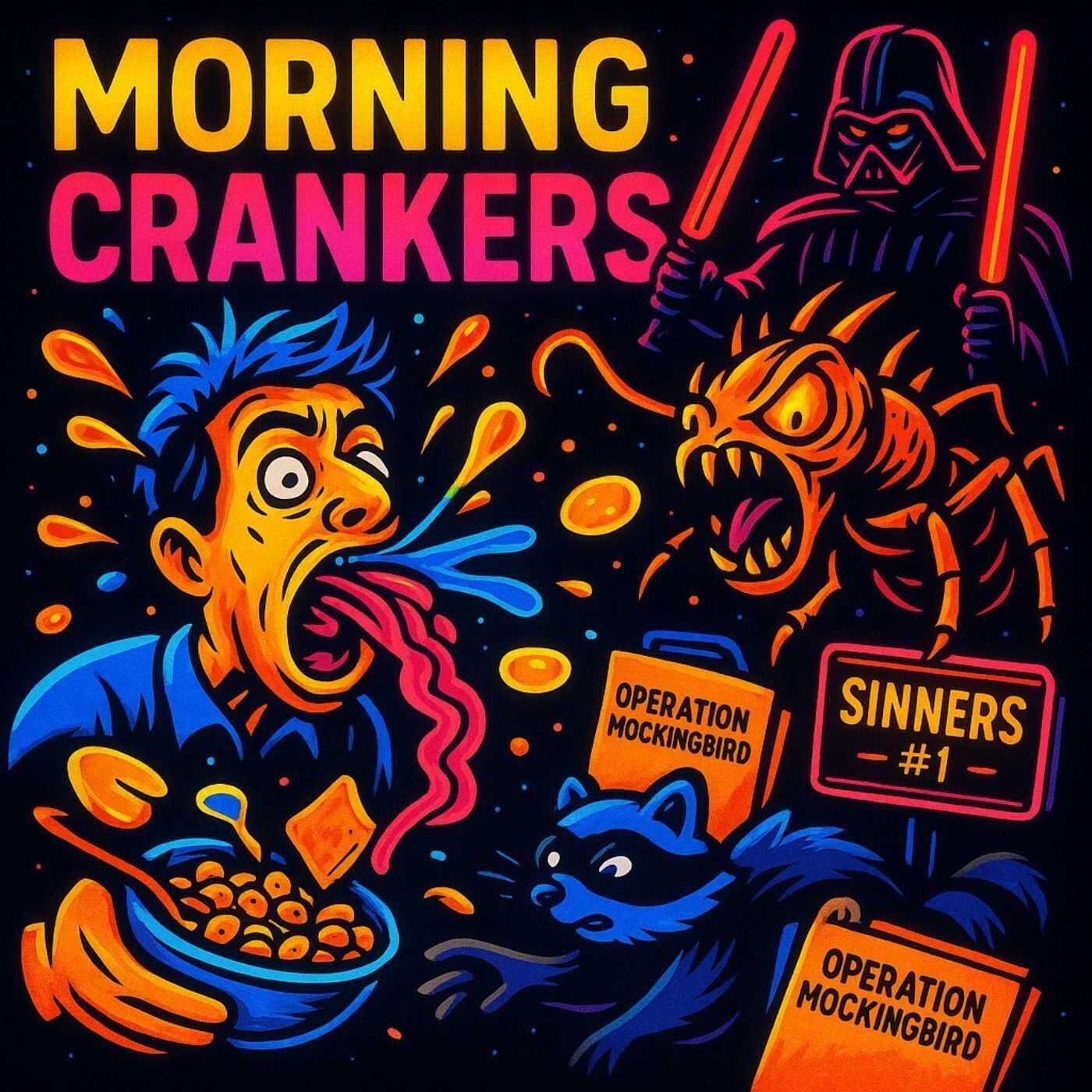"Breakfast Sneezes & Sith Comebacks: Cranked Up and Outta Control!" episode artwork