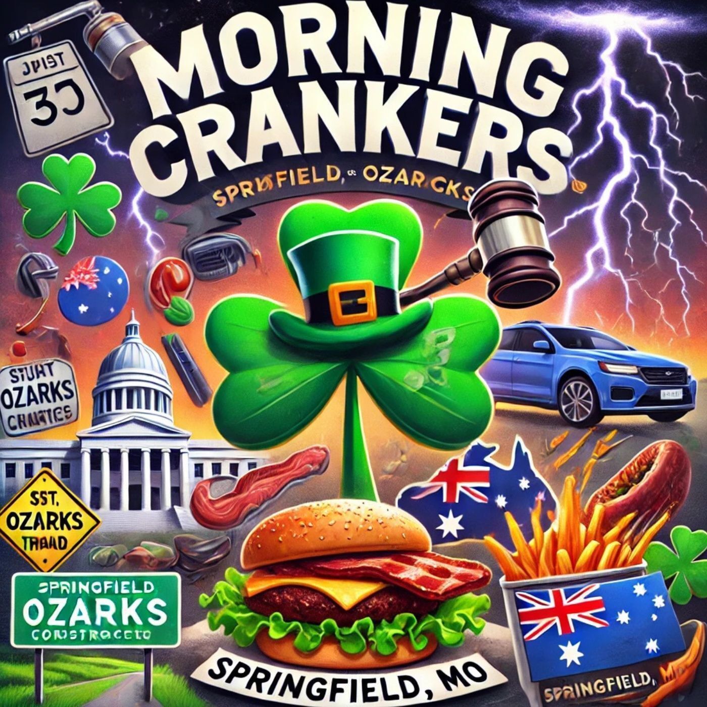 ☘️ Morning Crankers: St. Patrick’s Day Fun, Ozarks Storm Relief & More! 🌪️🚧🔥 episode artwork