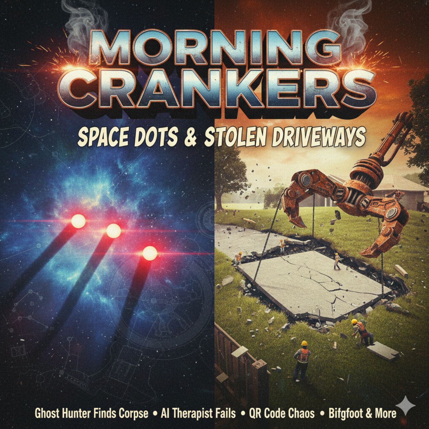 159: Space Dots, Stolen Driveways & The Universe Losing Its Mind | Morning Crankers with Hans episode artwork