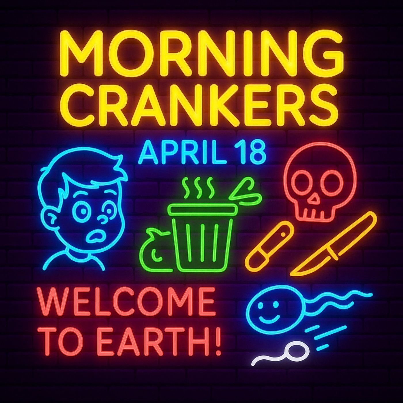 “Reincarnated Toddlers, Beach Trash, and the Sperm Sprint: Welcome to Earth!” episode artwork