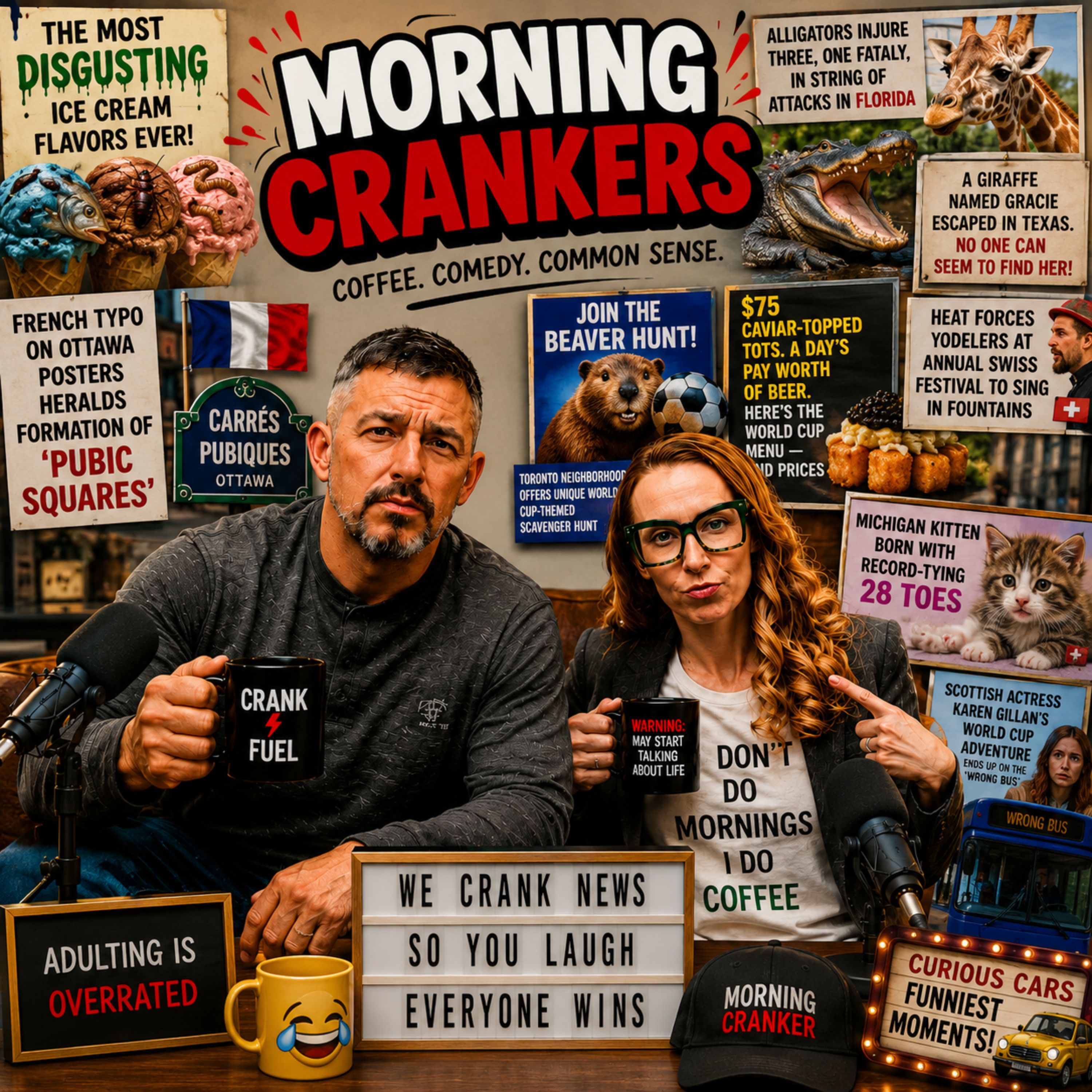 The World Officially Lost Its Mind: Giraffes, Gators & Garbage Ice Cream episode artwork