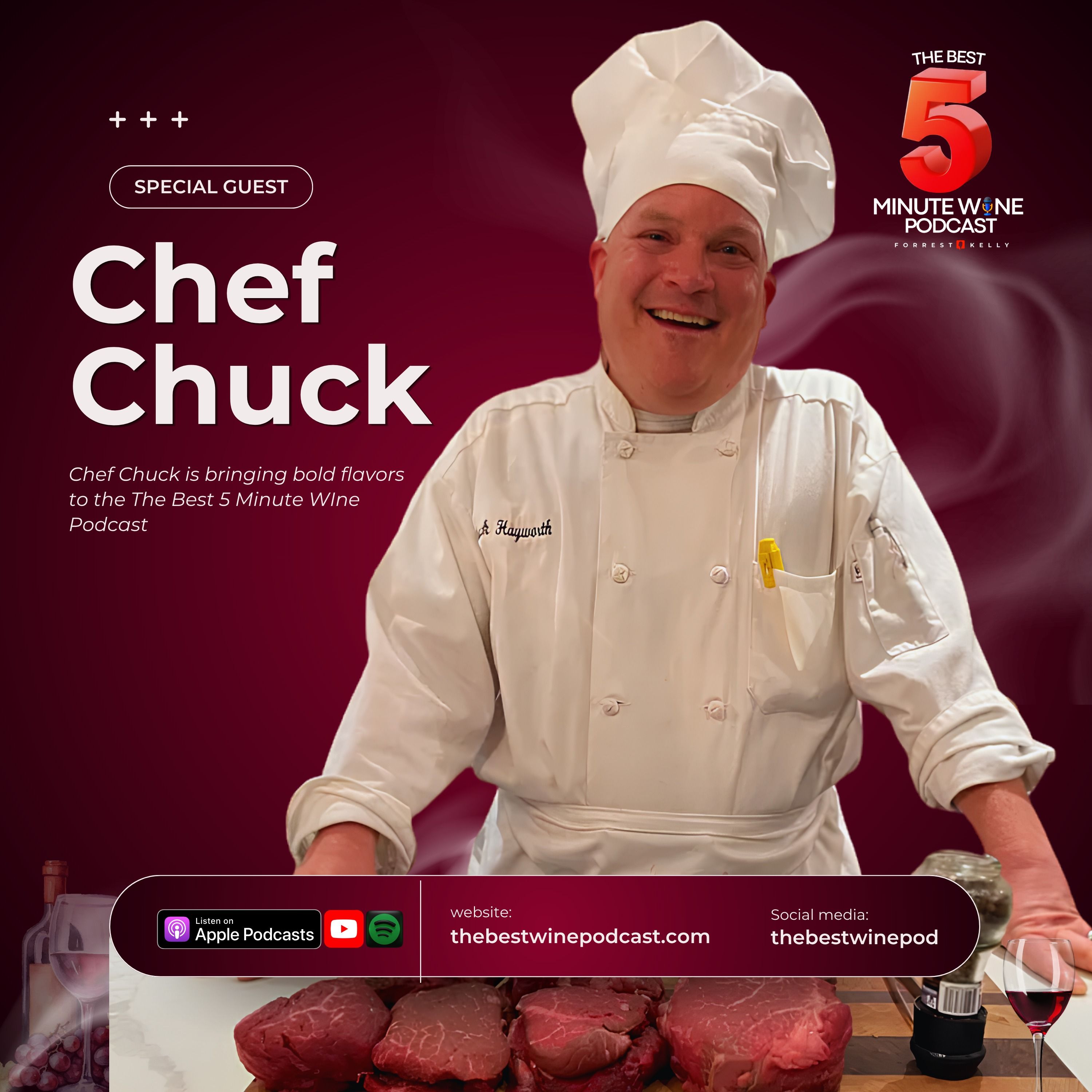 Rare Cancer Diagnosis to Private Chef: How Chef Chuck Learned to Taste Wine All Over Again Pt. 1