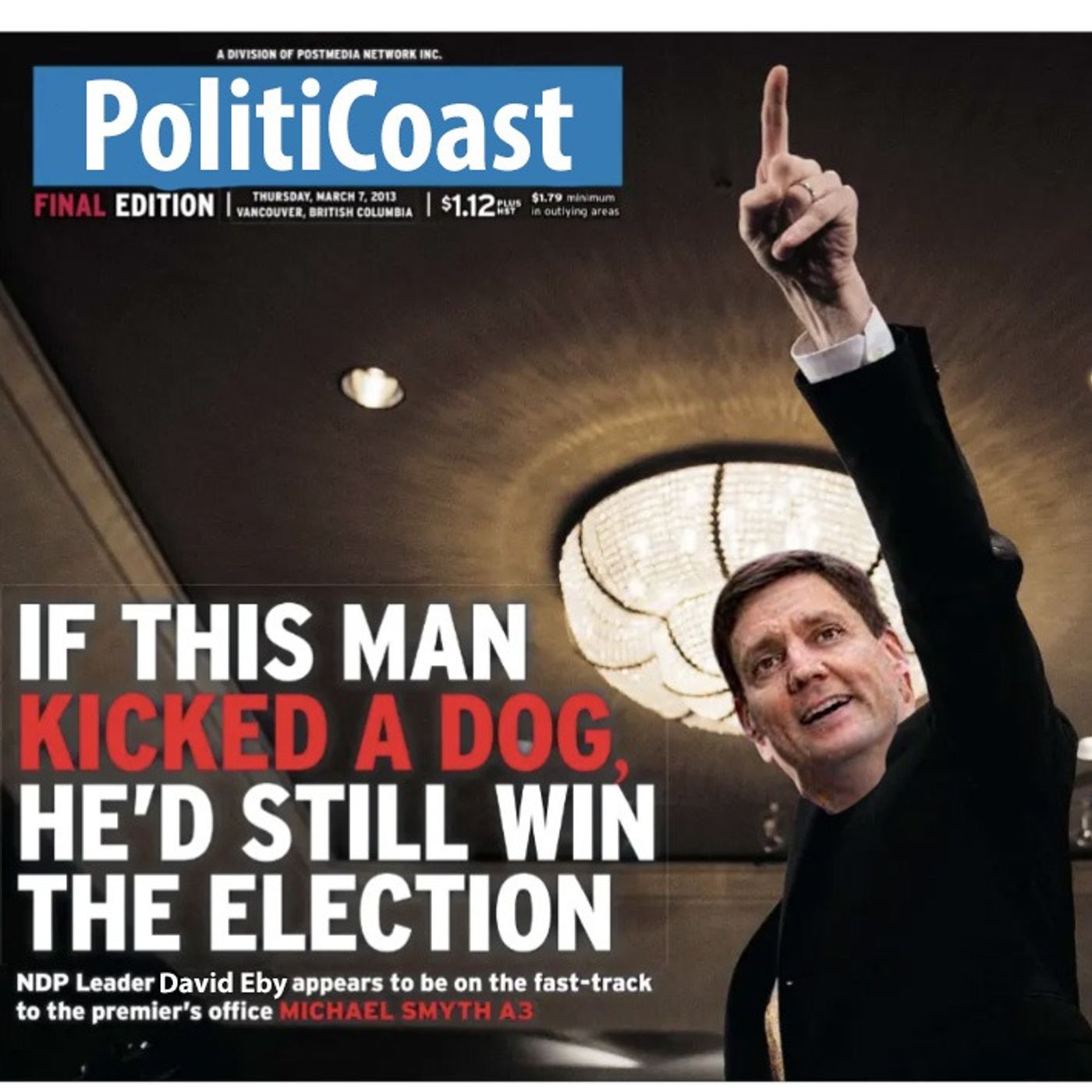 If this man kicked a dog, he'd still win the election