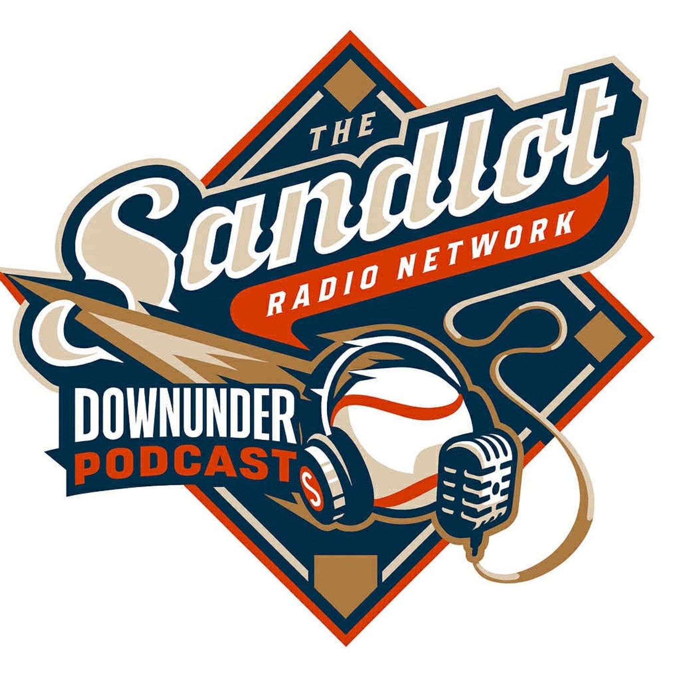 Sandlot Radio Network Down Under Podcast features Max Durrington pro player with the Oakland Athletics and a member of Team Australia in the upcoming WBC episode artwork