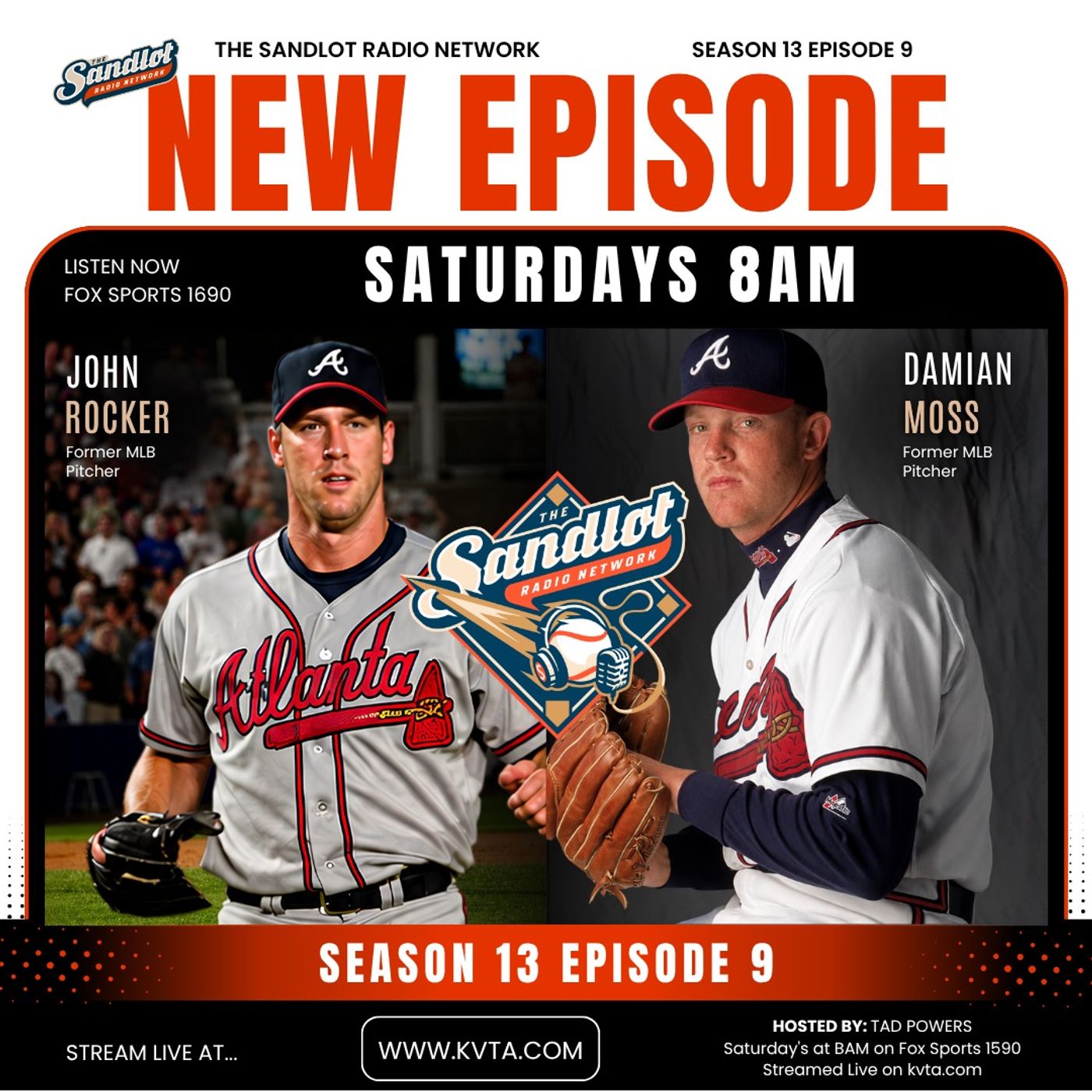 Season 13 Episode 9 Former MLB Atlanta Braves Lefties John Rocker and Damian Moss share stories from the Sandlot, the minors and the Big Leagues. episode artwork