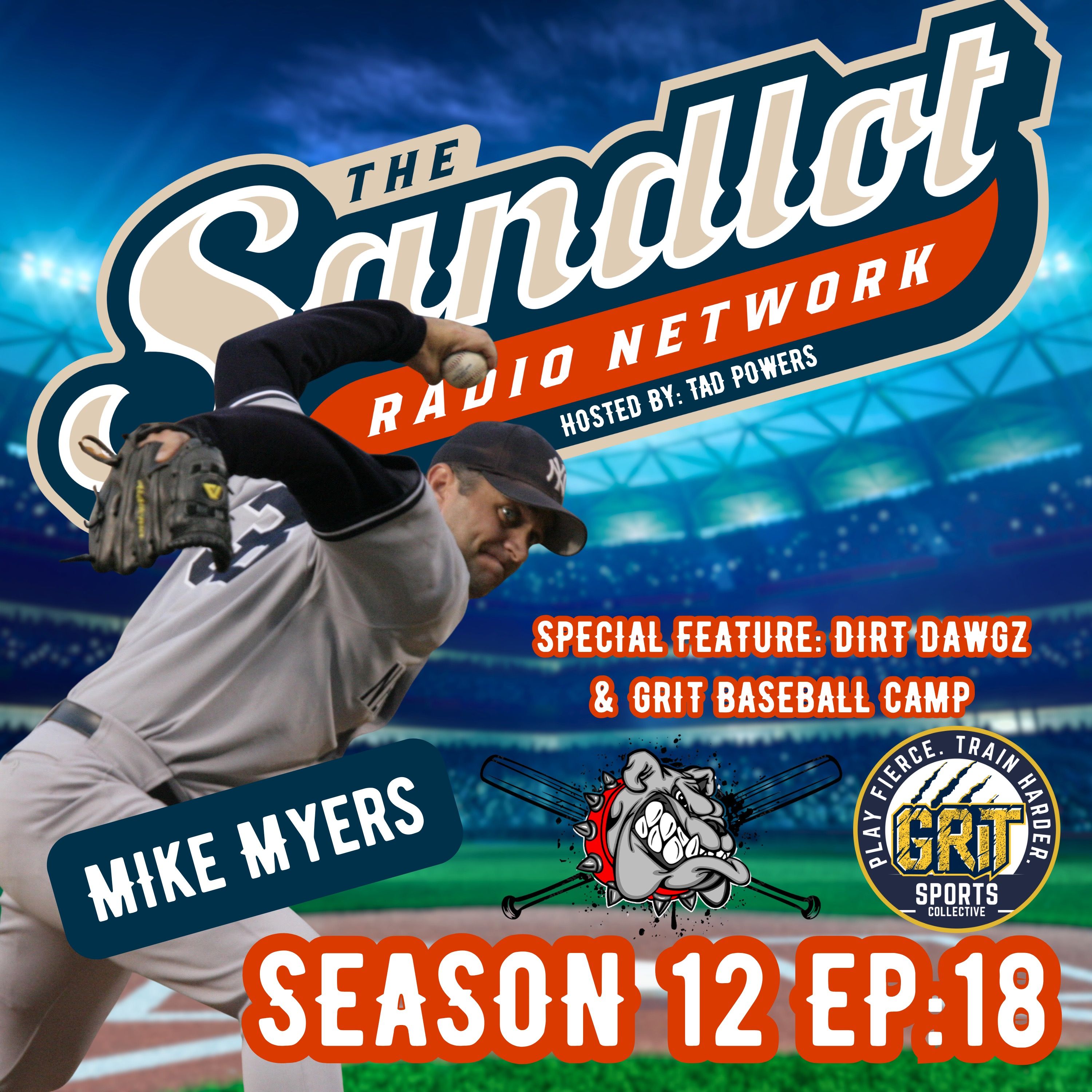 A 13 year Major league situational left handed pitcher Mike Myers, now with the Major League Baseball Players  Association episode artwork