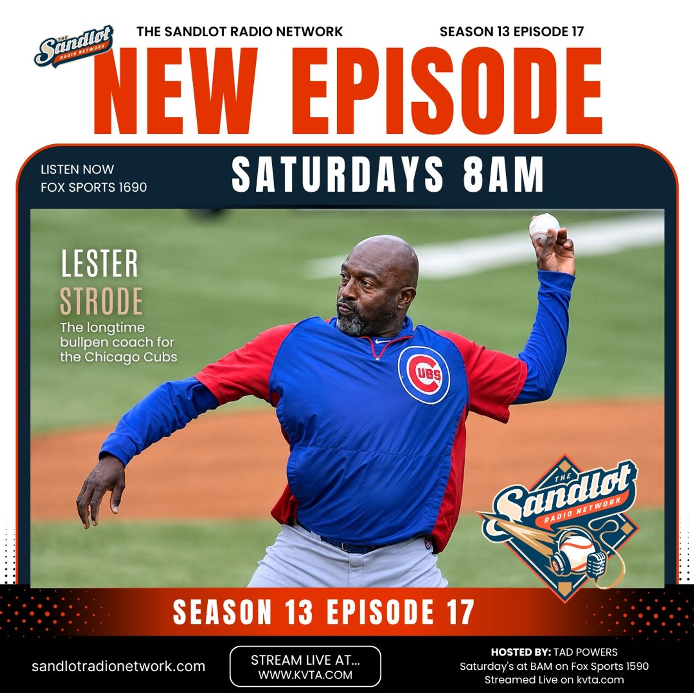 Season13 Episode17 Features 40 year pro as a player and coach, Chicago Cubs 2016 World Series Champ, Lester Strode. episode artwork