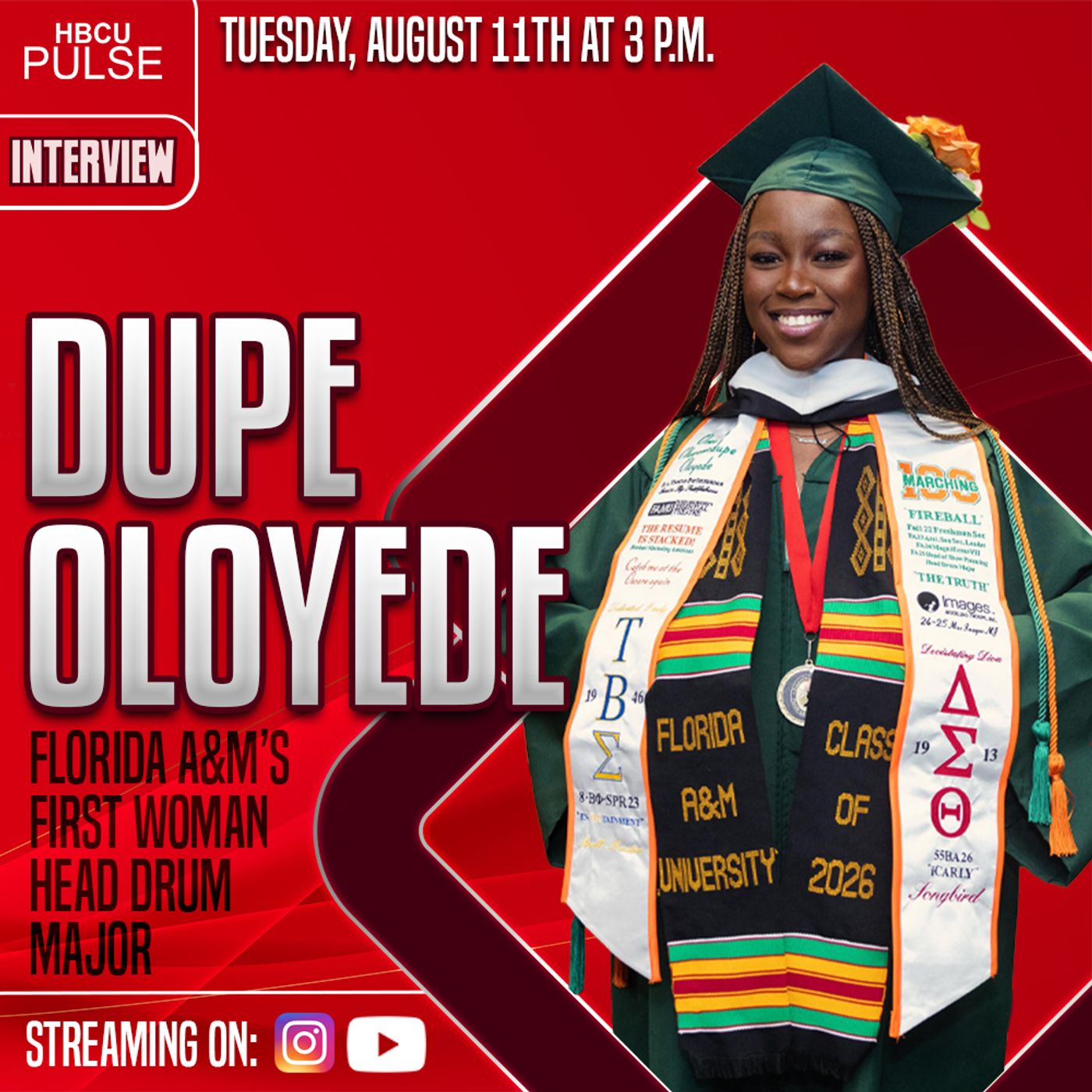 Oreoluwa Dupe Oloyede on viral Delta Sigma Theta probate, Oscars performance, meeting Jasmine Guy episode artwork