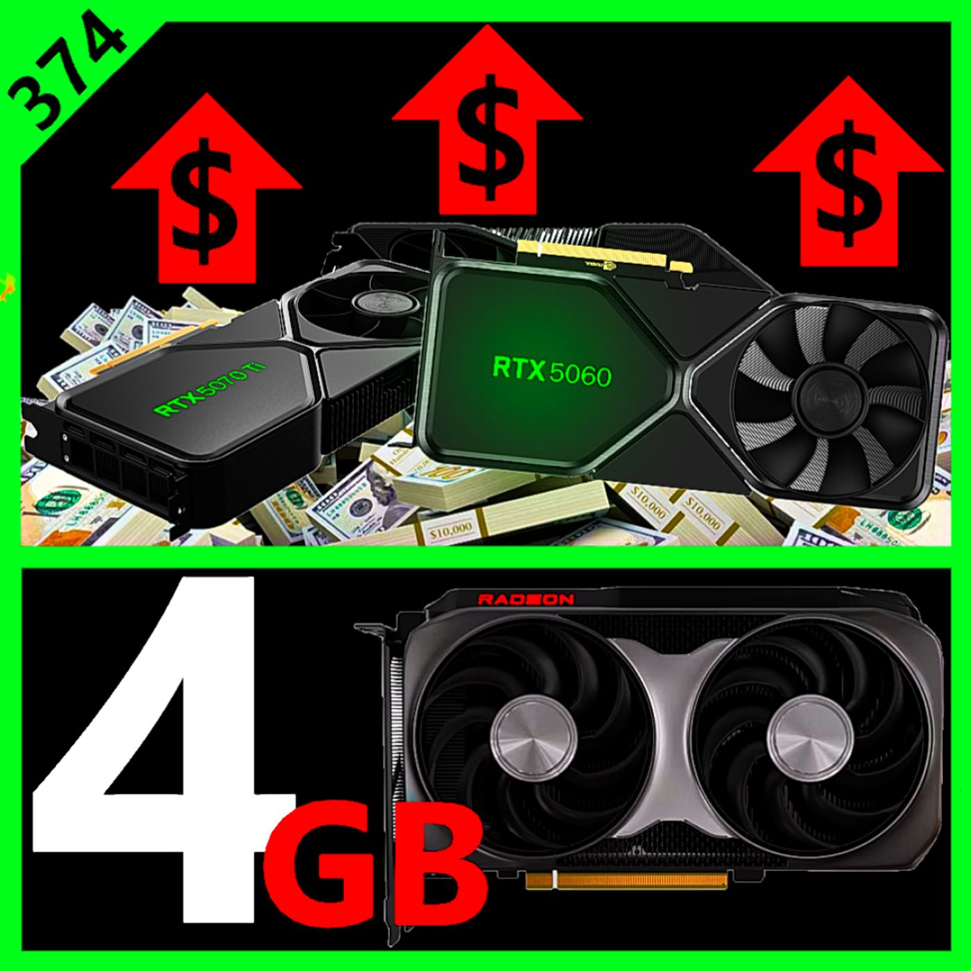 374. Nvidia Price Hikes, AMD RDNA 5 Specs, PS6 vs XBOX Helix Disc War, RX 9050 4GB