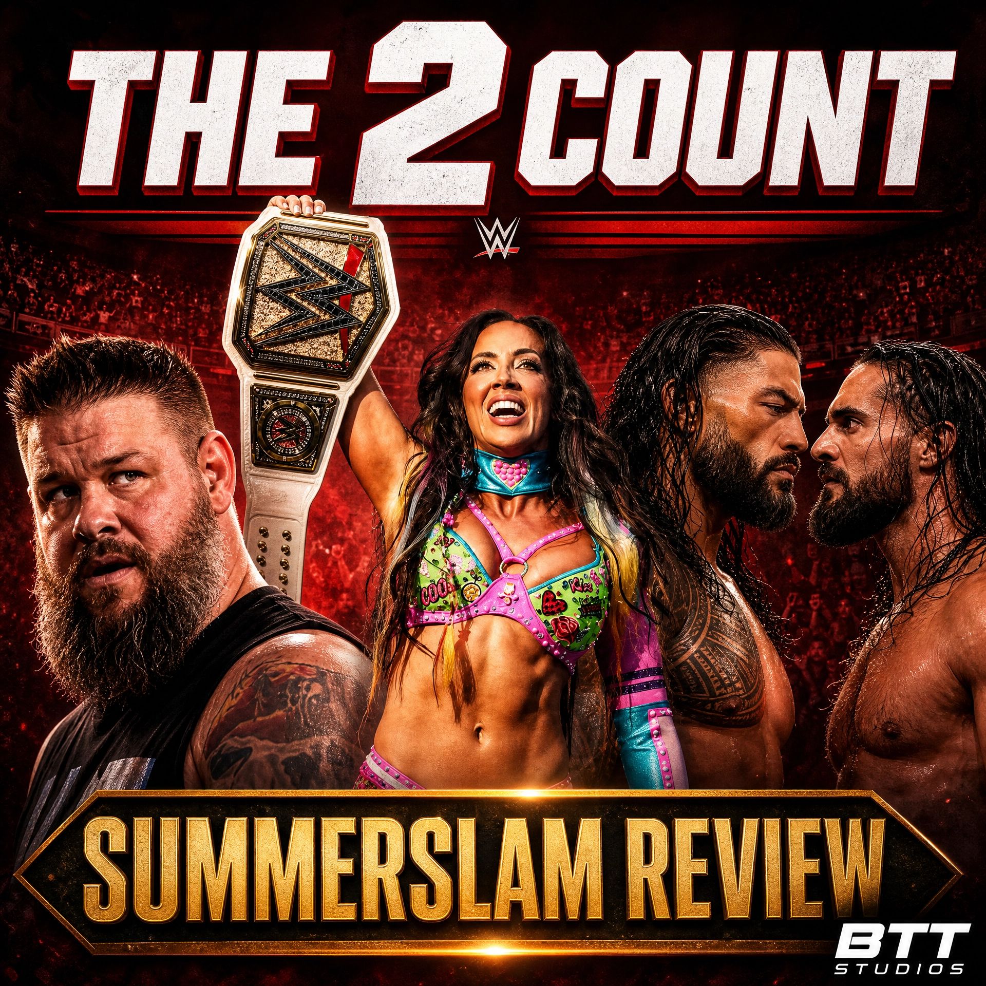 SummerSlam Review: Chelsea Green Wins Gold, Kevin Owens Returns & Roman vs. Seth | The 2 Count episode artwork