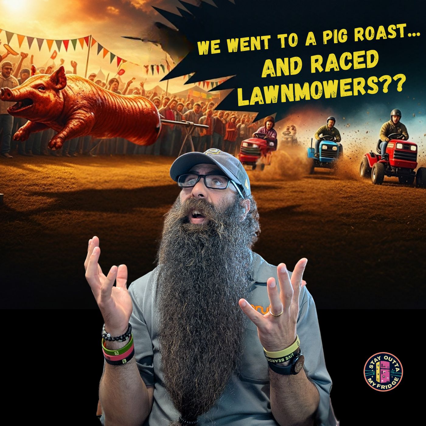We Went to a Pig Roast... And Raced Lawnmowers?! | 90s Nostalgia Game | Stay Outta My Fridge