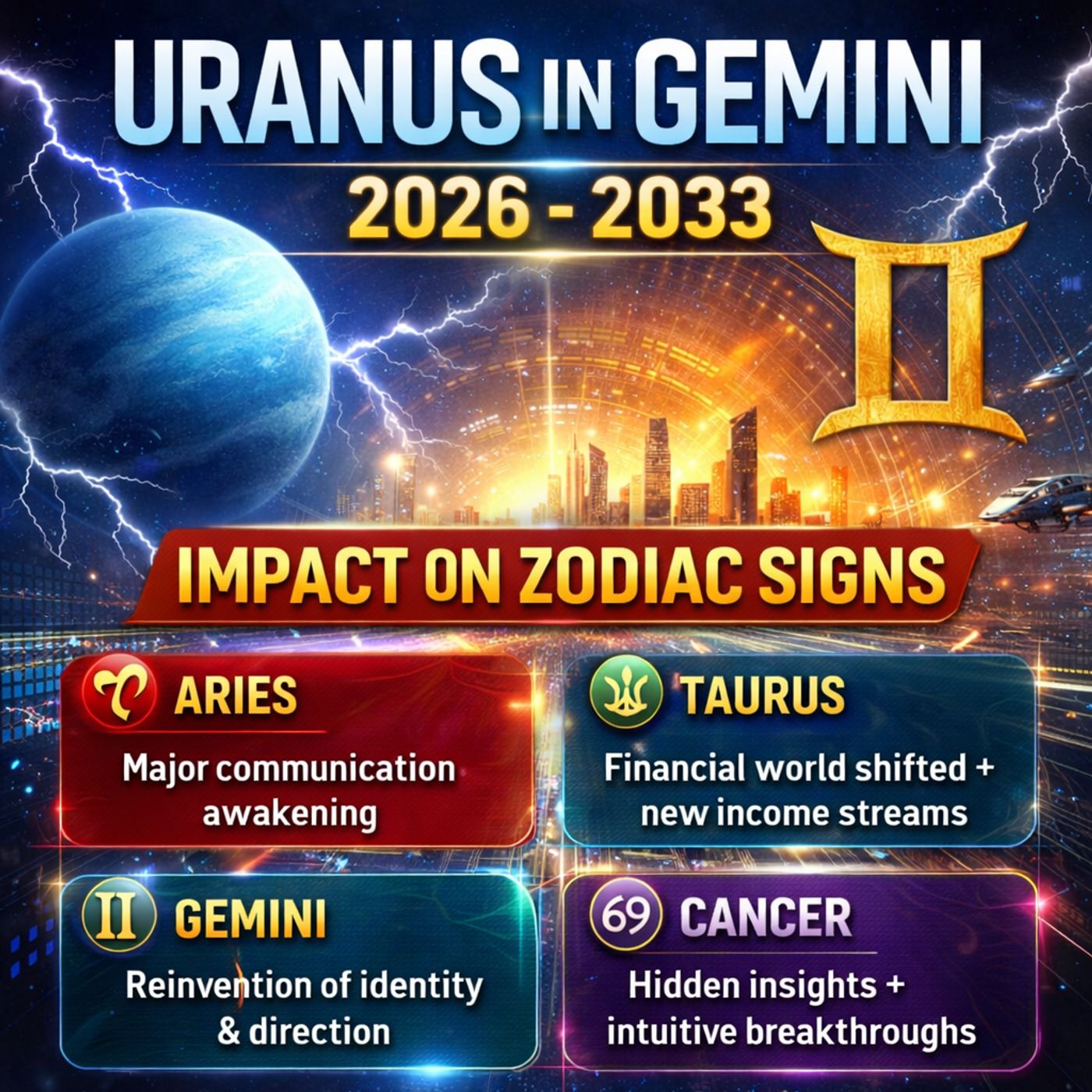 Uranus in Gemini 2026–2033: Shocking Zodiac Predictions You Need to Know