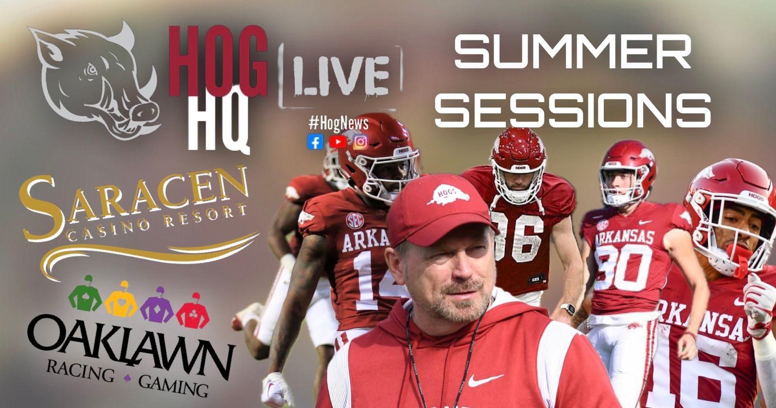 Hog HQ Live Ep #36: 2024 Razorback Football Special Teams Preview + Saracen, Oaklawn, & NIL episode artwork