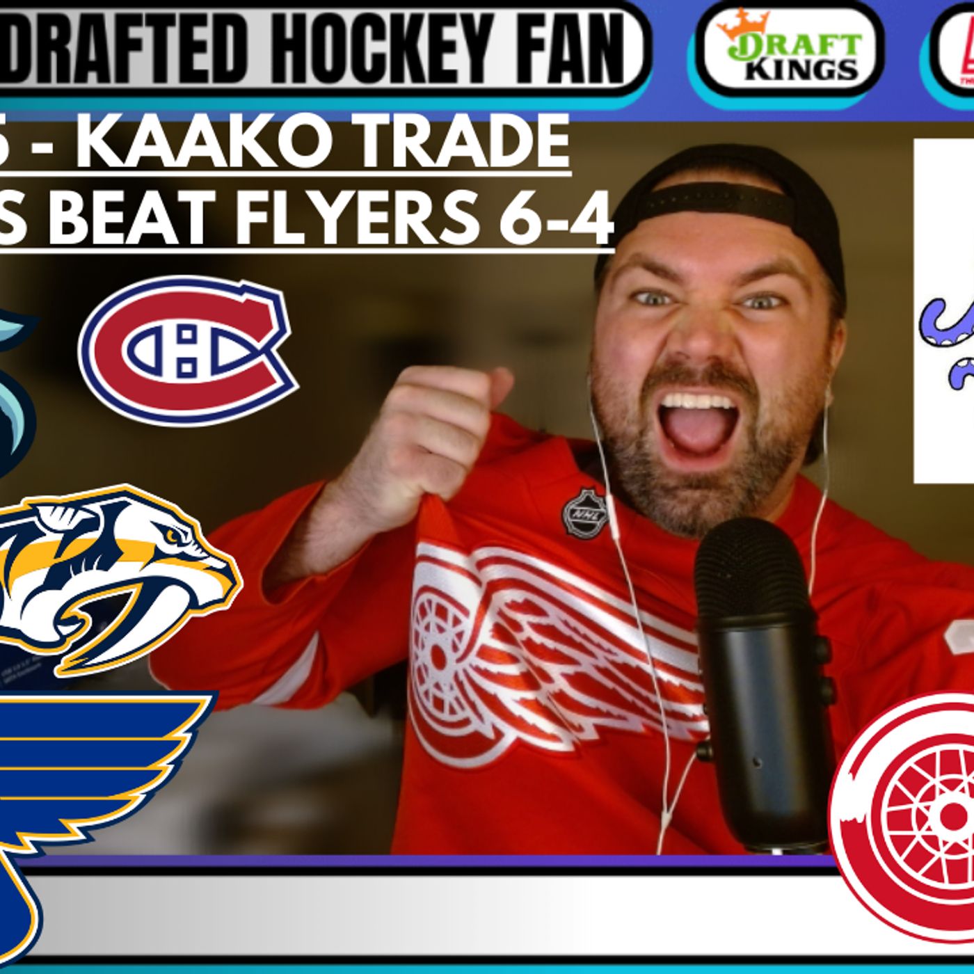 Day 35/45 - Red Wings BEAT Flyer 6-4; Kaako traded; Pittsburgh trade; Nashville trades Carrier