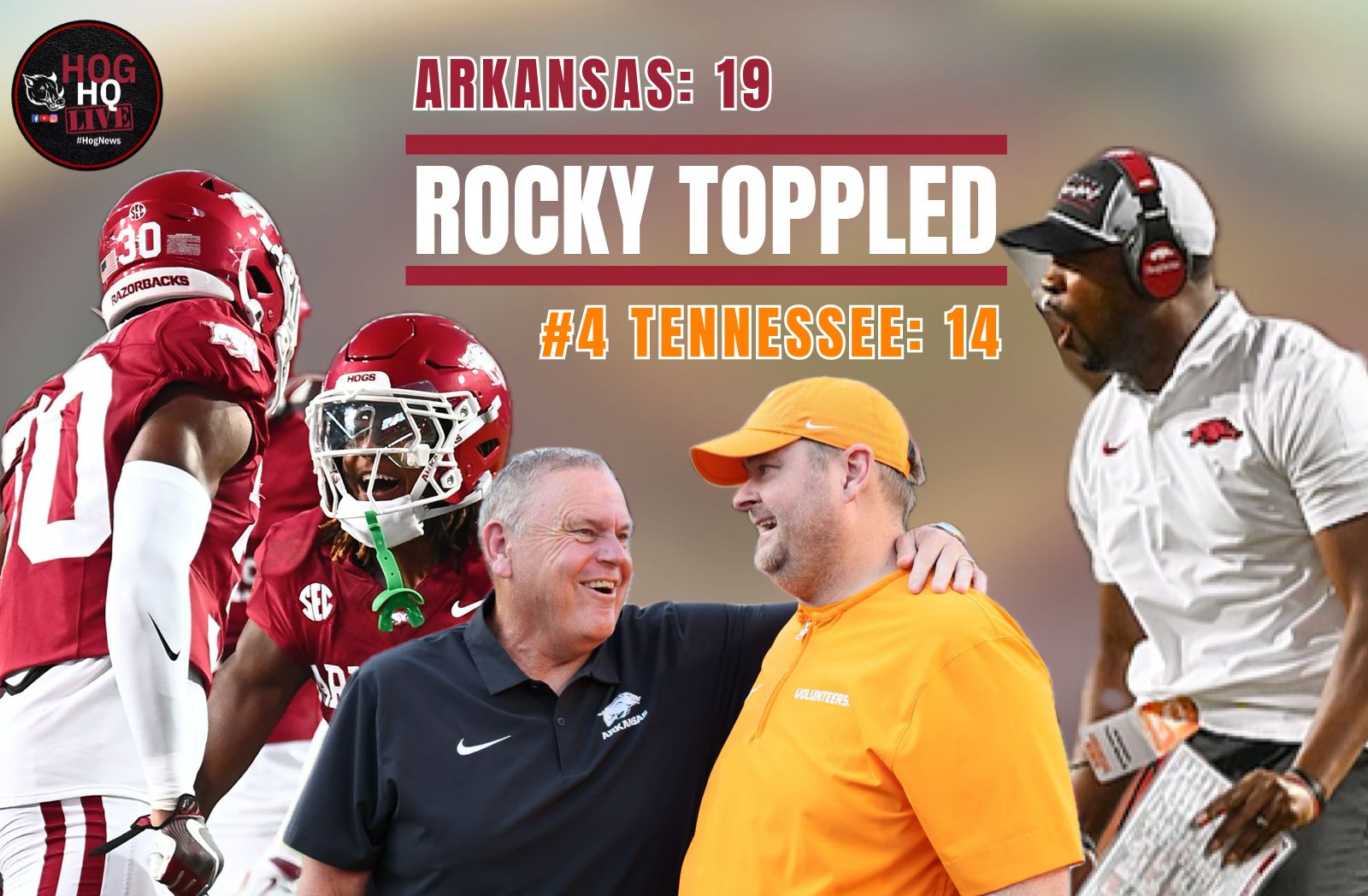 Hog HQ Live Ep #44: Rocky Toppled. Hogs Conquer #4 Tennessee episode artwork