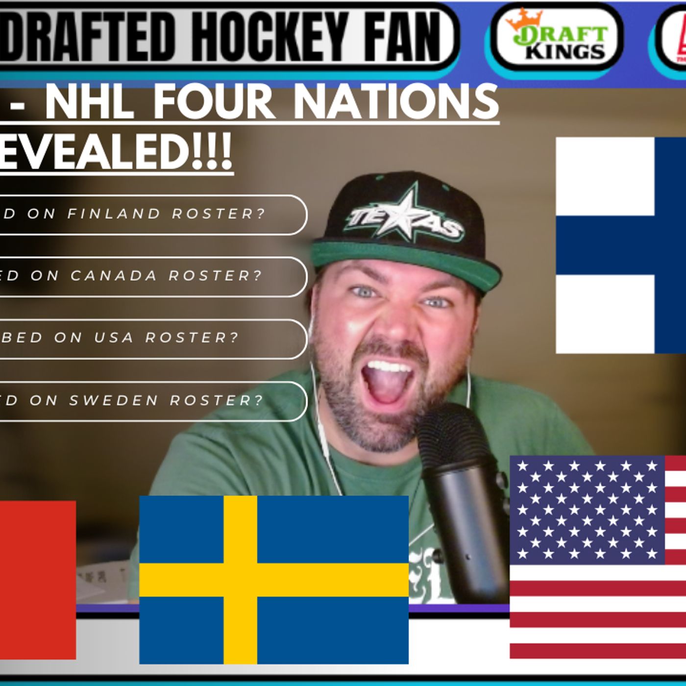 Day 21/45 - NHL Four Nations Rosters REVEALED; Who got snubbed? Where is Connor Bedard?!